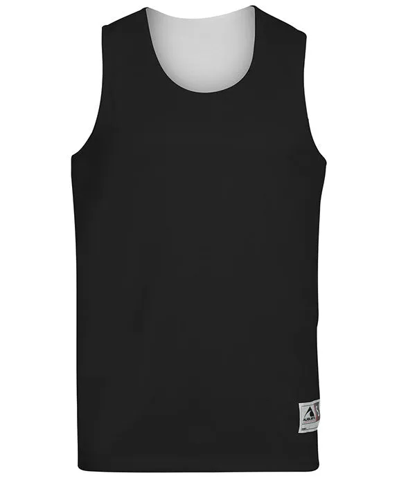 148 - Augusta Sportswear Adult Wicking Polyester Reversible Sleeveless Jersey | Black/White