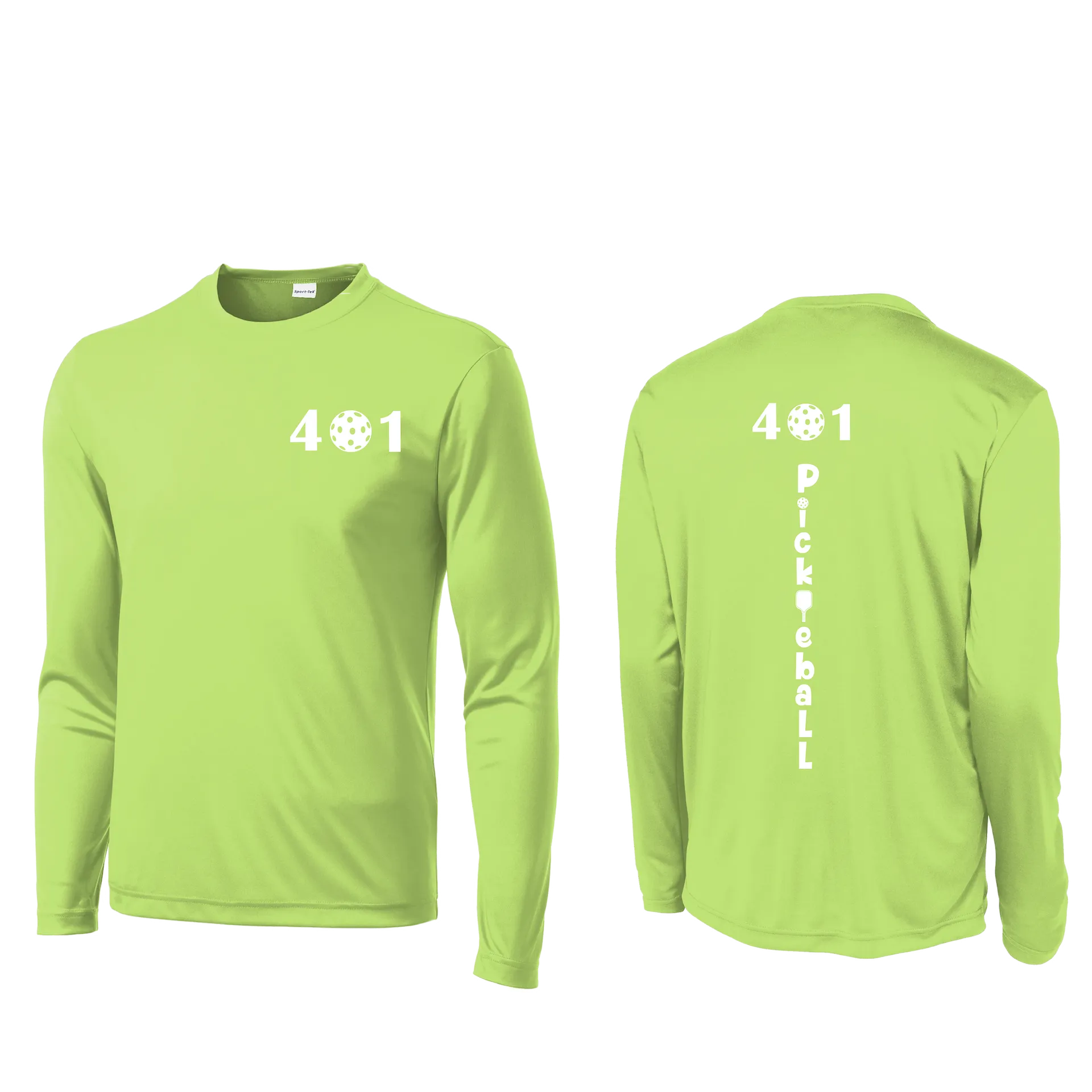 401 Rhode Island Pickleball Club | Men's Long Sleeve Athletic Shirt | 100% Polyester