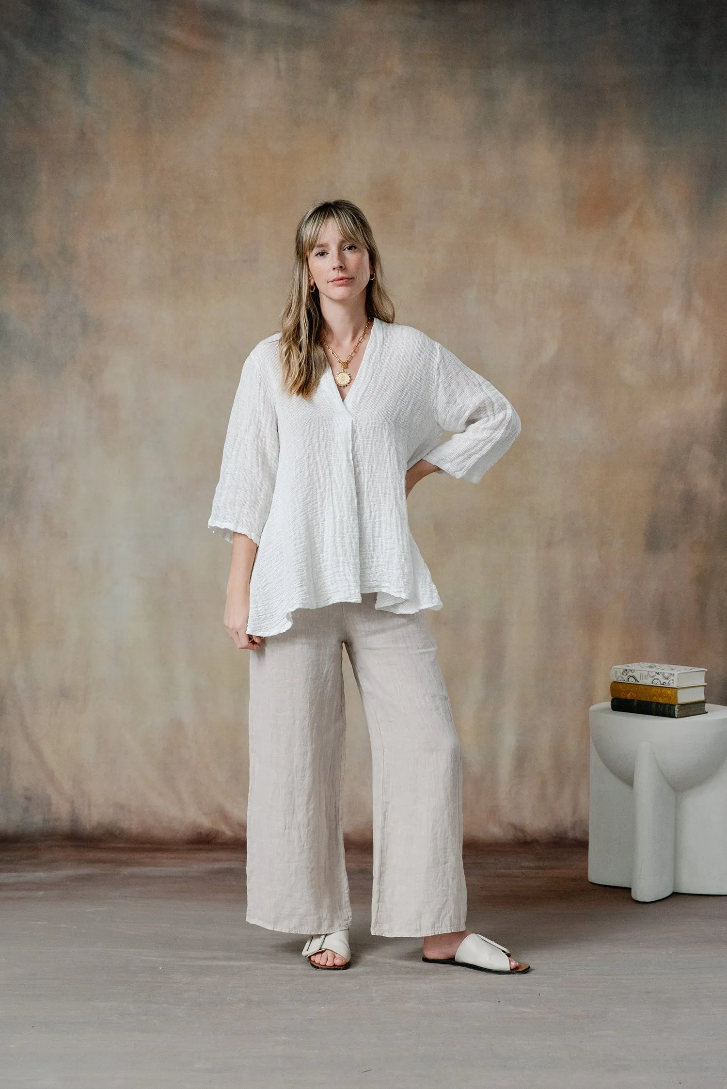 Abigail Linen Top