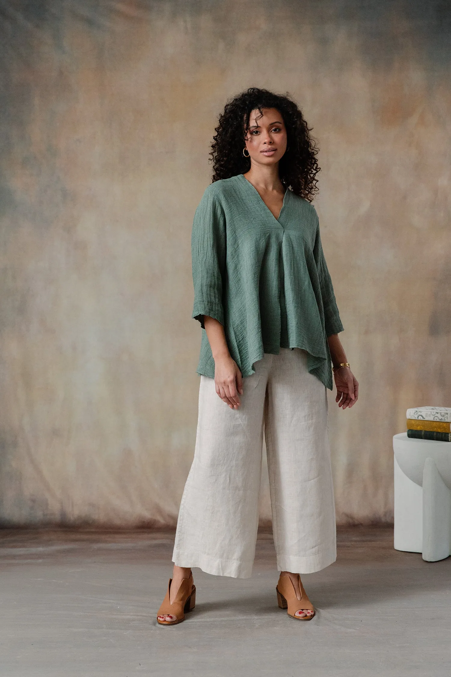 Abigail Linen Top