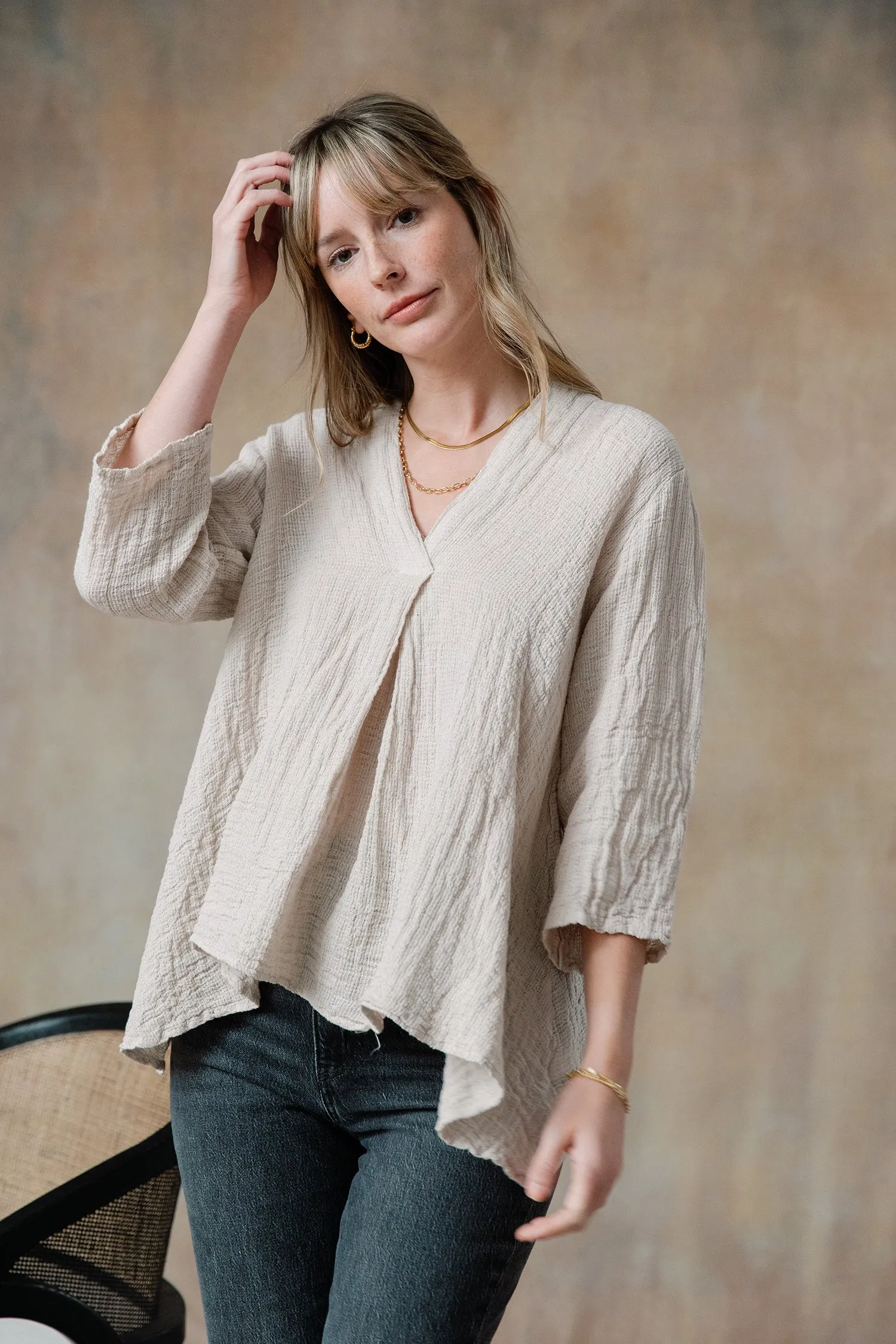 Abigail Linen Top