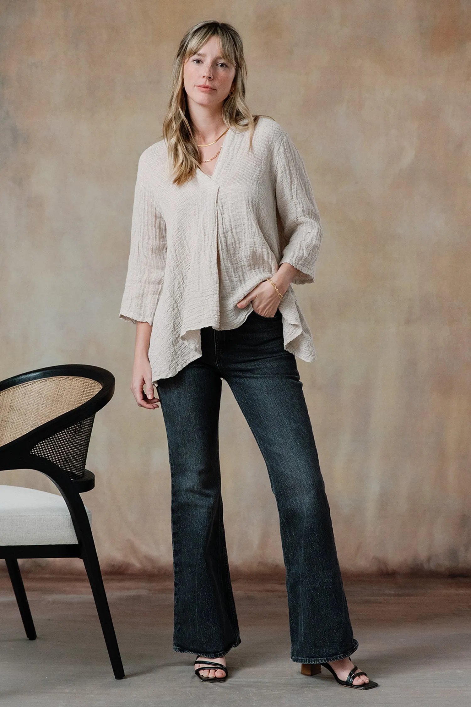 Abigail Linen Top