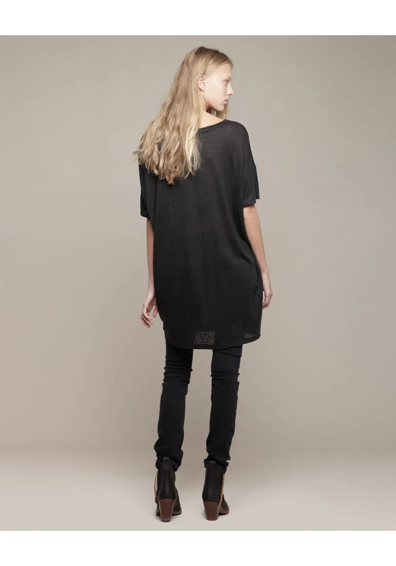 Above Linen Oversized Tee