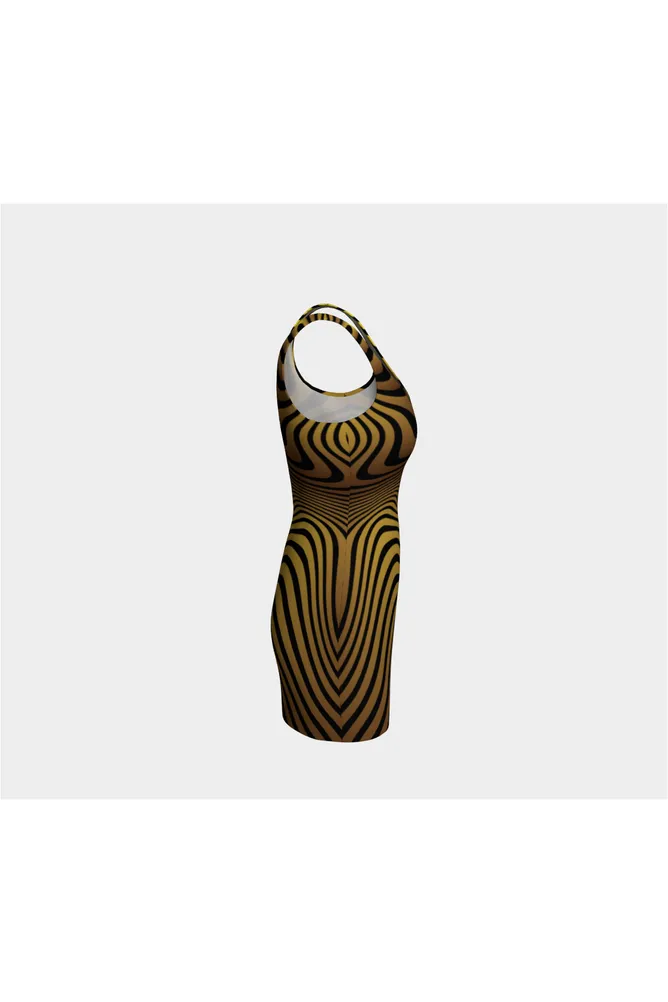 Abstract Tigress Bodycon Dress