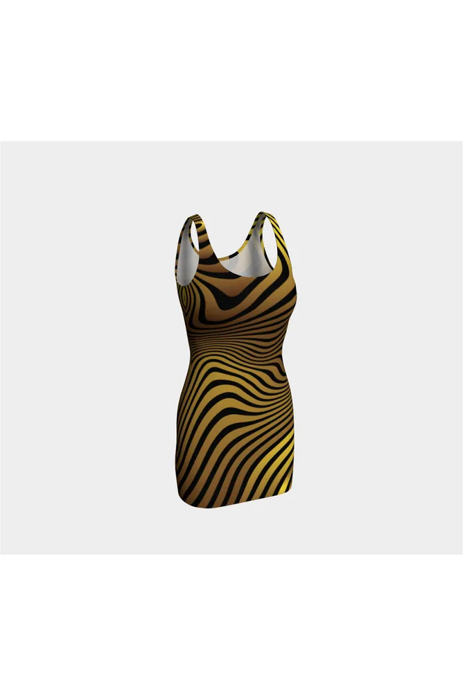 Abstract Tigress Bodycon Dress