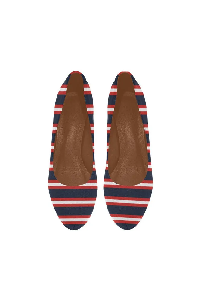 Americana Striped High Heels