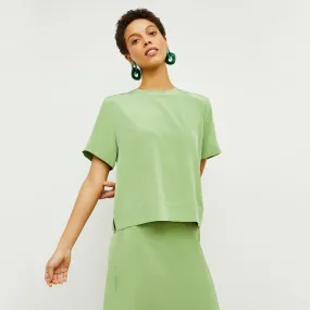 Annika Tee - Washable Silk :: Cactus