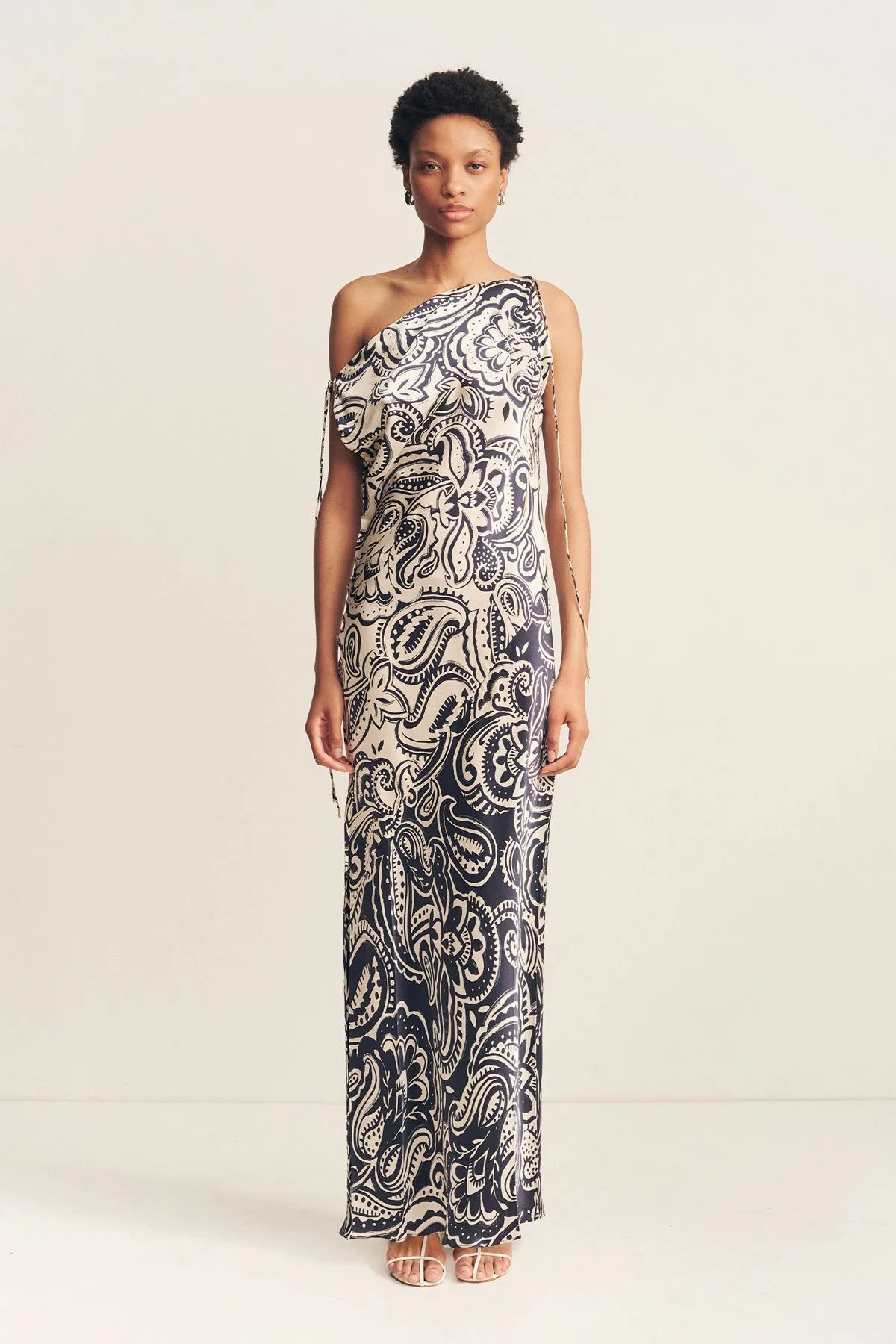 ANTHEA SILK TIE MAXI DRESS