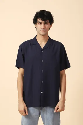 BAGGY FIT RESORT COLLAR SEERSUCKER SHIRT