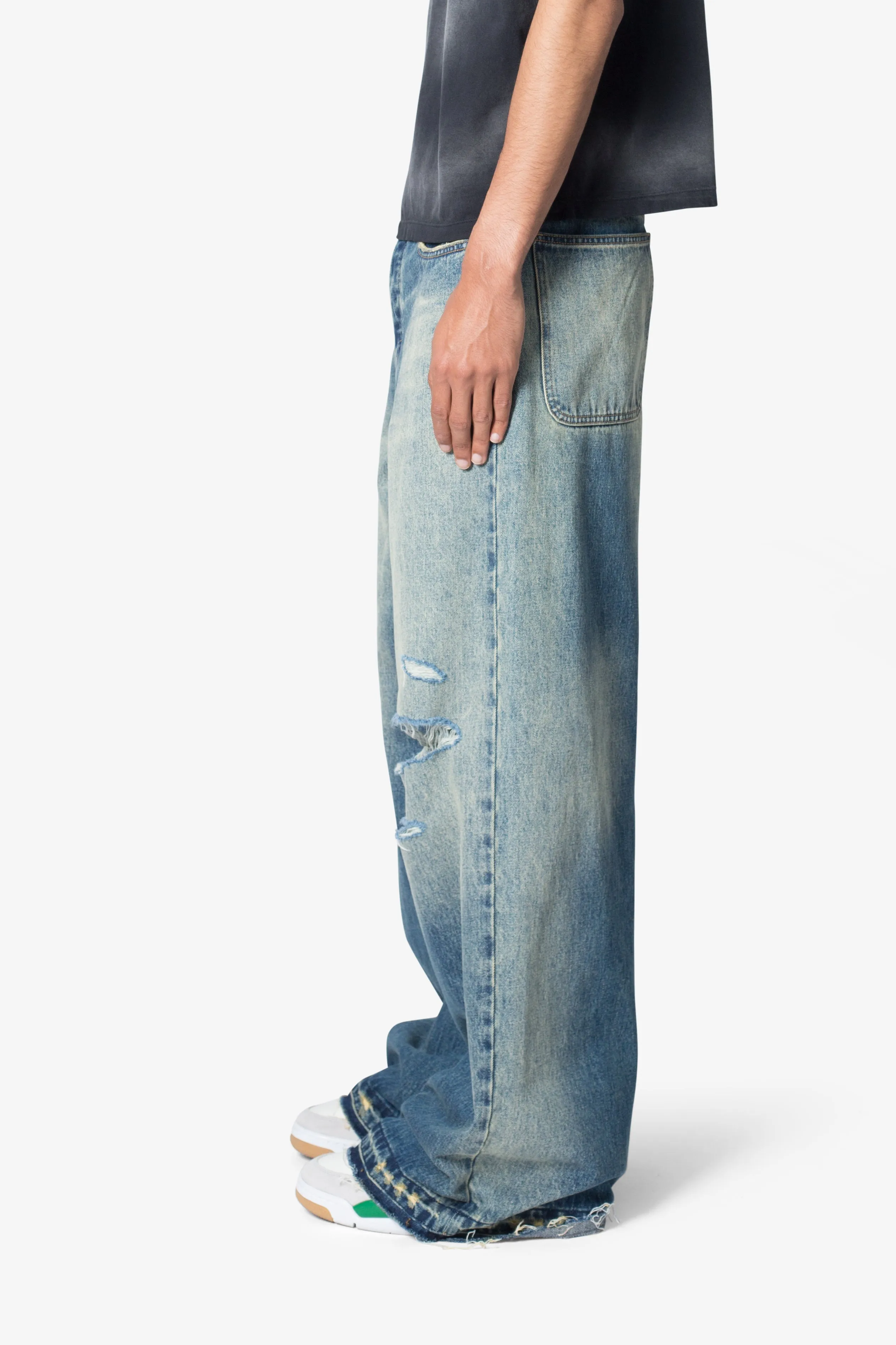 Blue Baggy Rave Denim Jeans