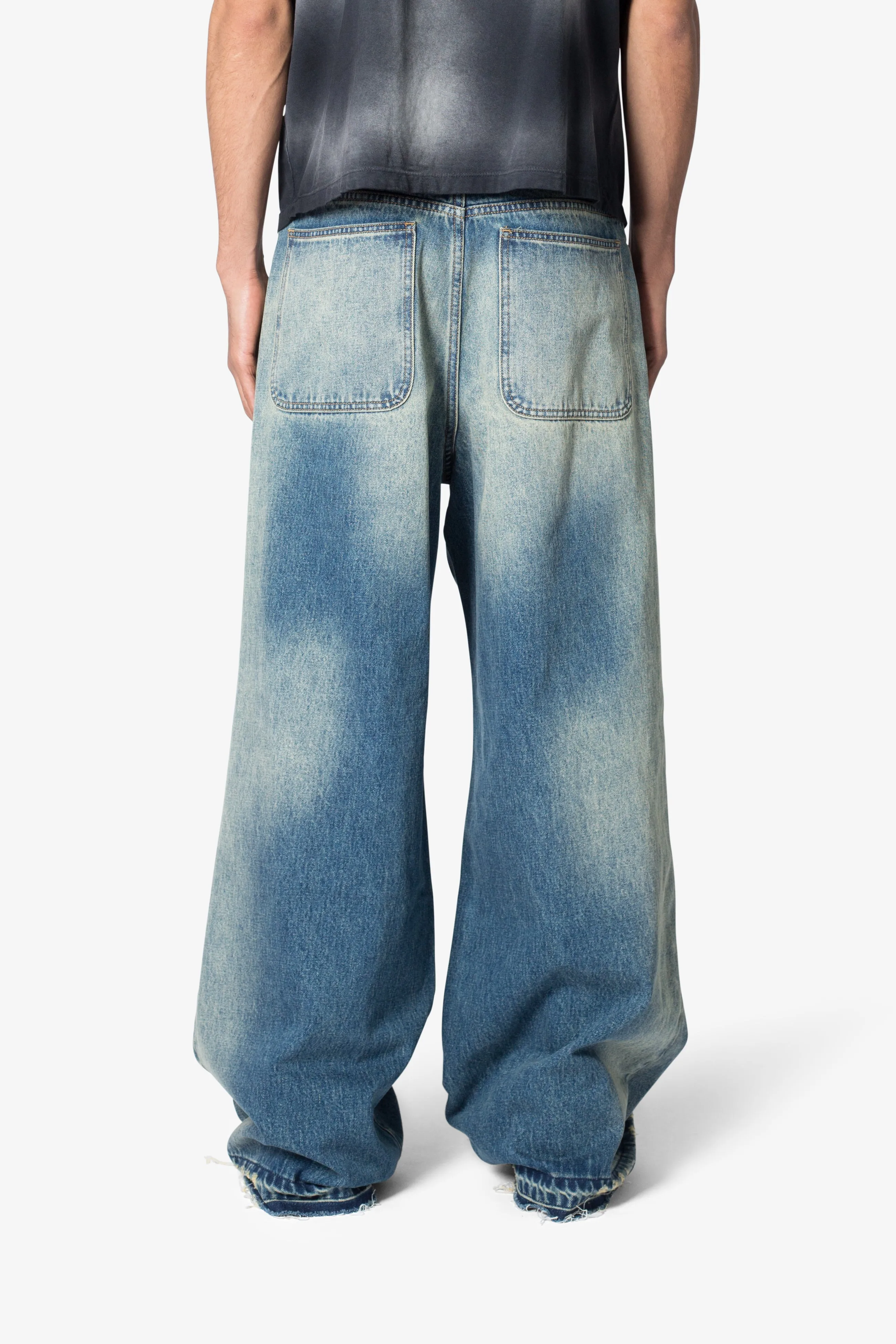 Blue Baggy Rave Denim Jeans