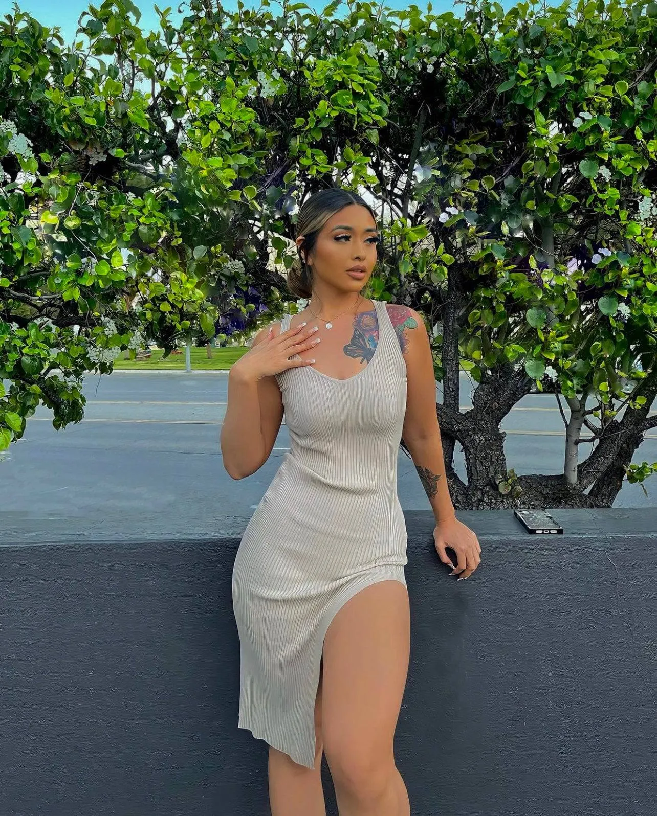 Bailey Nude Bodycon Dress