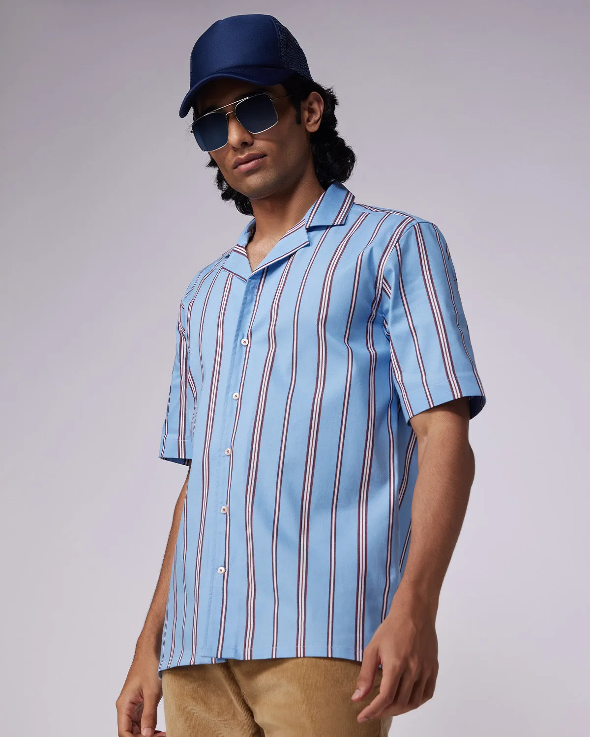 Banksia Stretch Striped Shirt