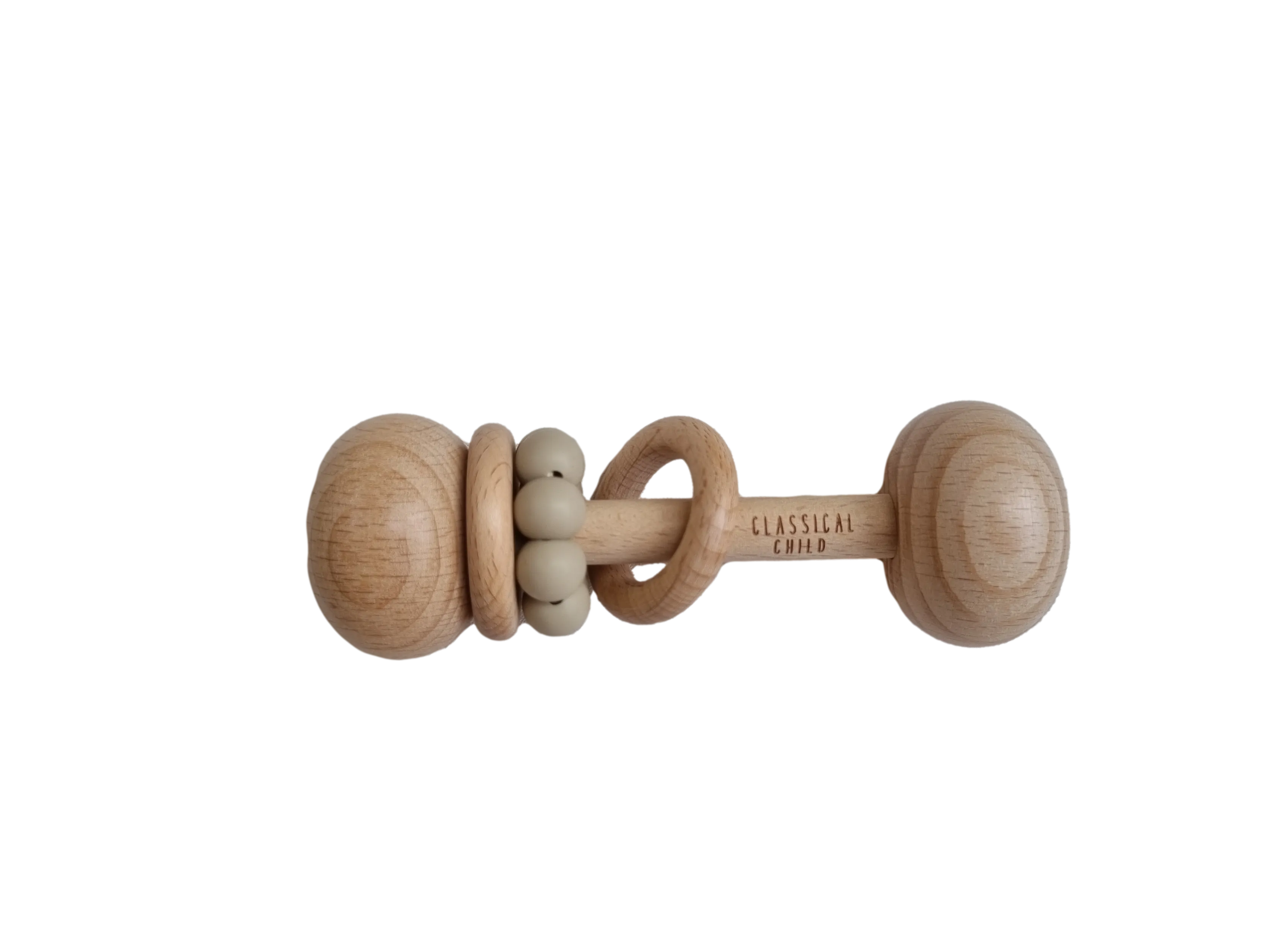 Beech & Silicone Rattle Linen