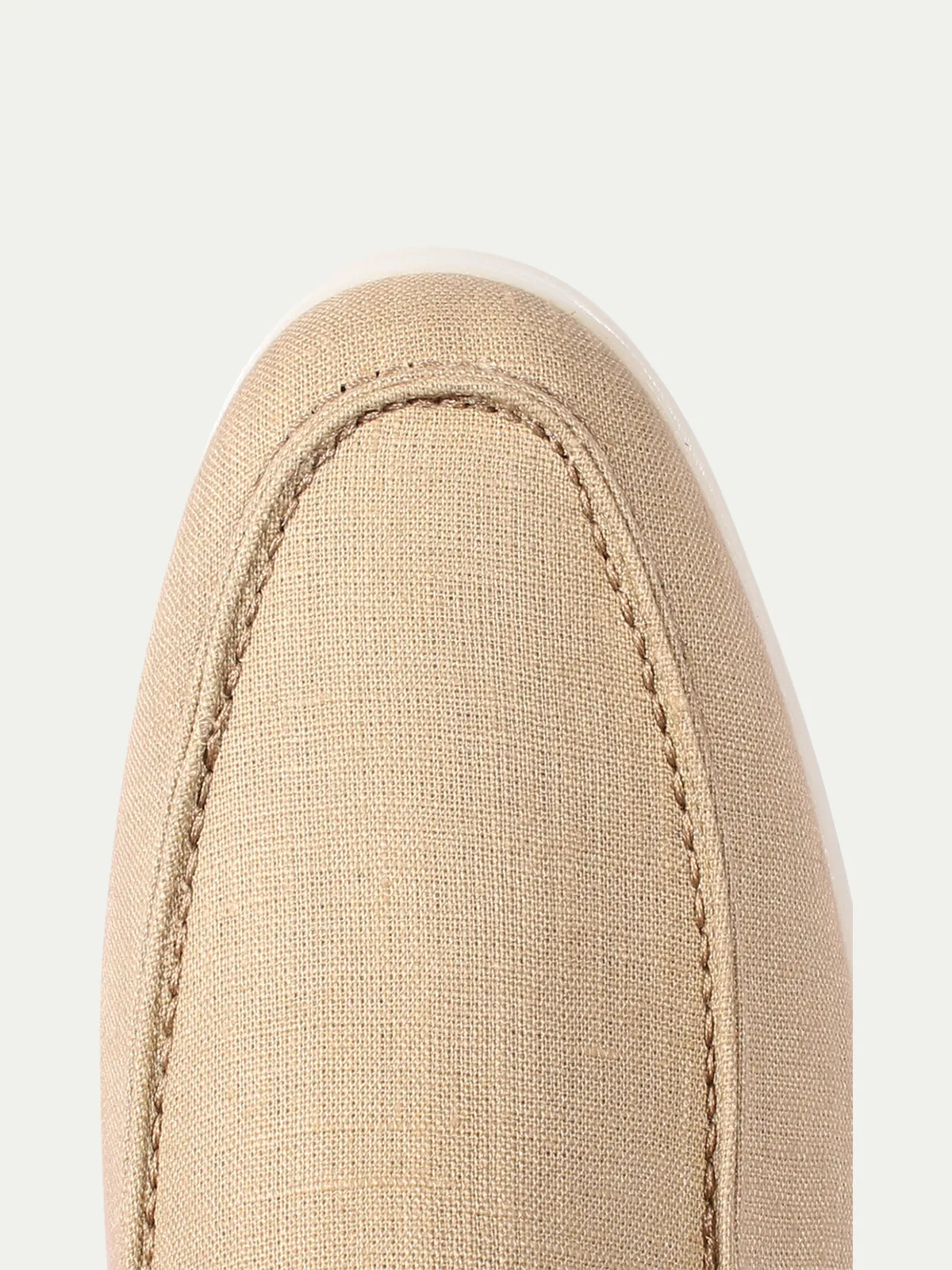 Beige Linen City Loafer