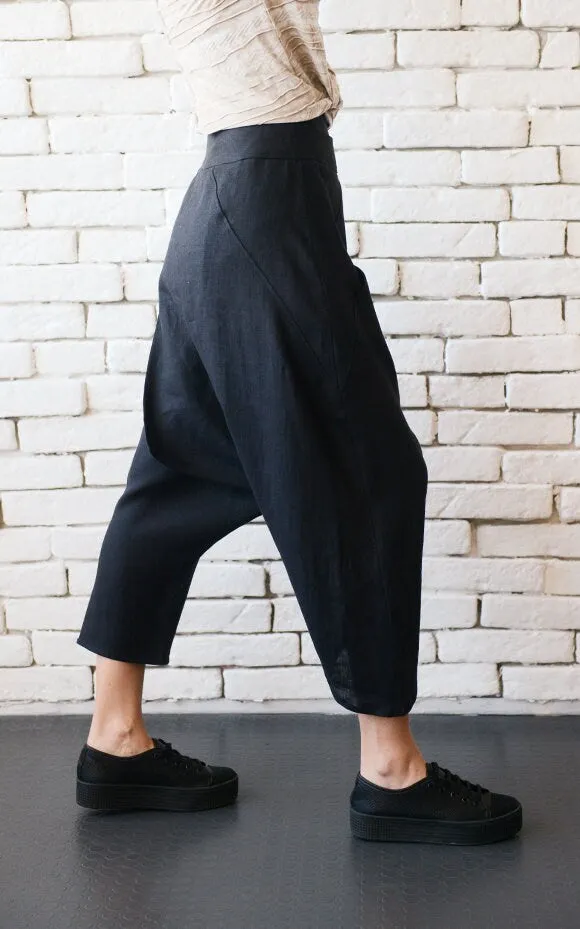 Black Linen Pants