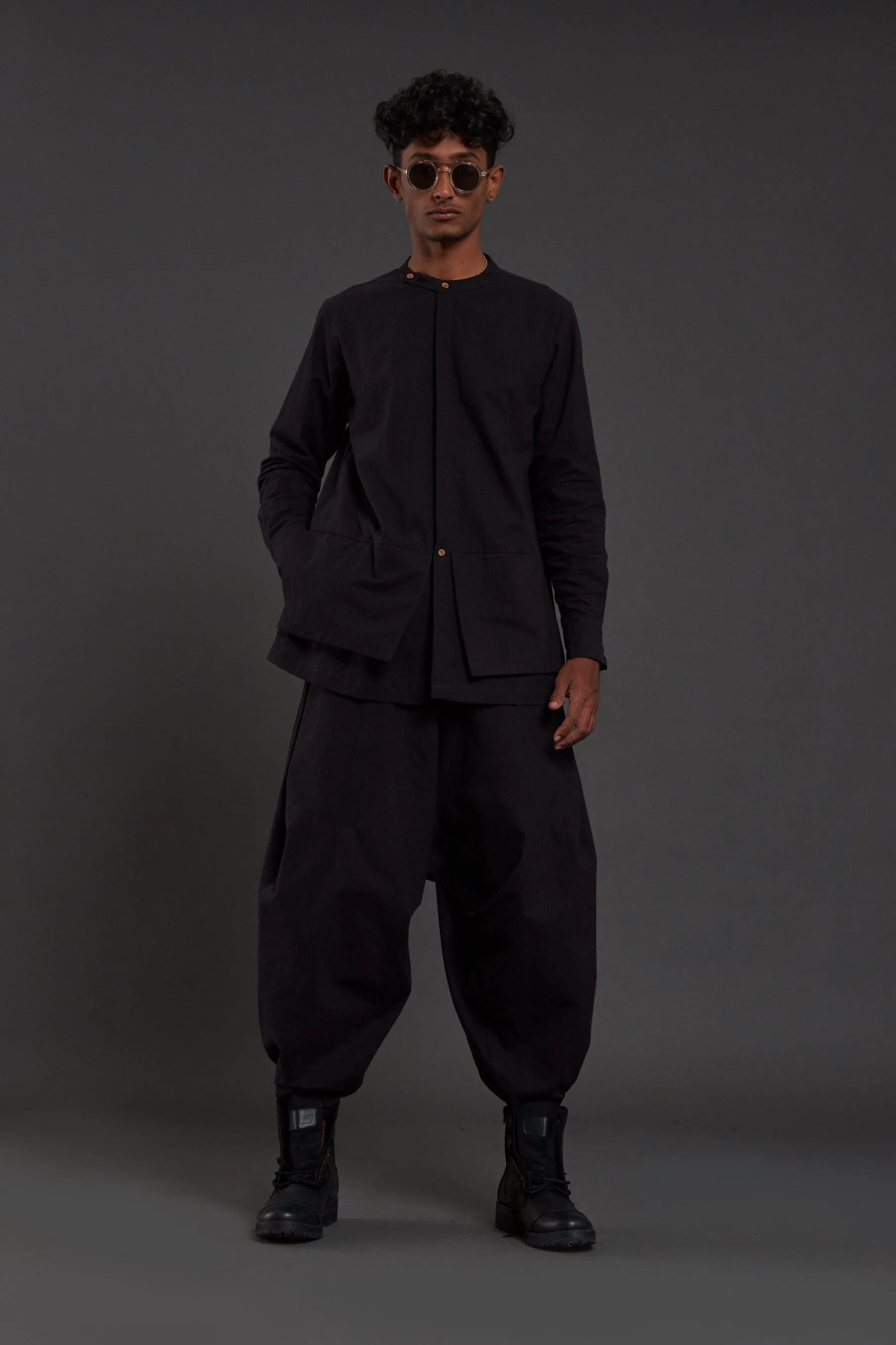 Black Pocket Baggy Set