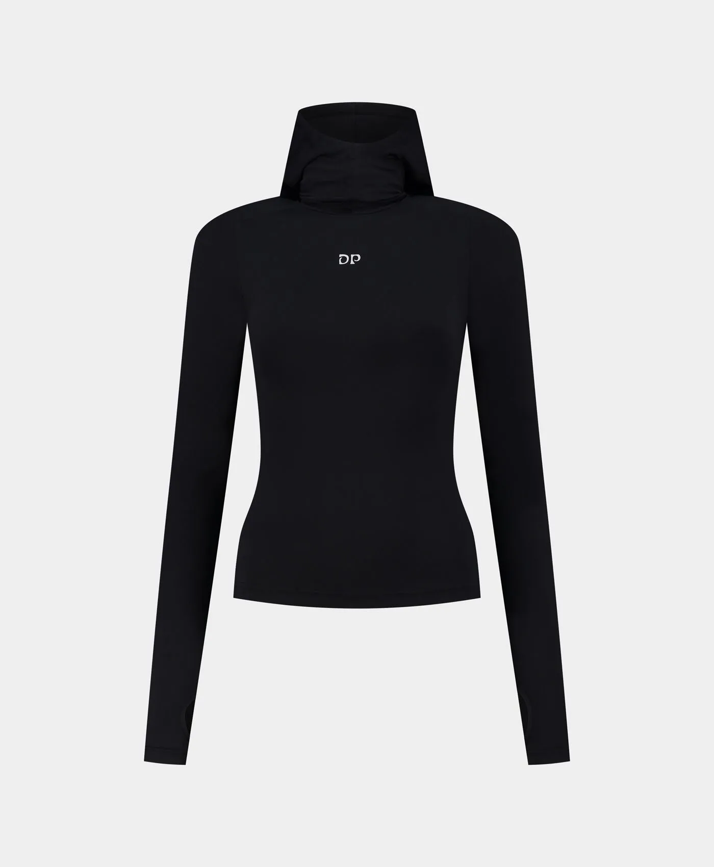 Black Unit Tight Hoodie