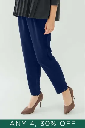 Bove Chavela Drawstring Semi-baggy Maternity Pants Navy