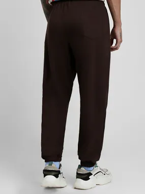 BROWN Solid Baggy Fit Joggers