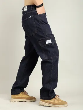 Buzzer Blue Baggy Fit Denim Cargo