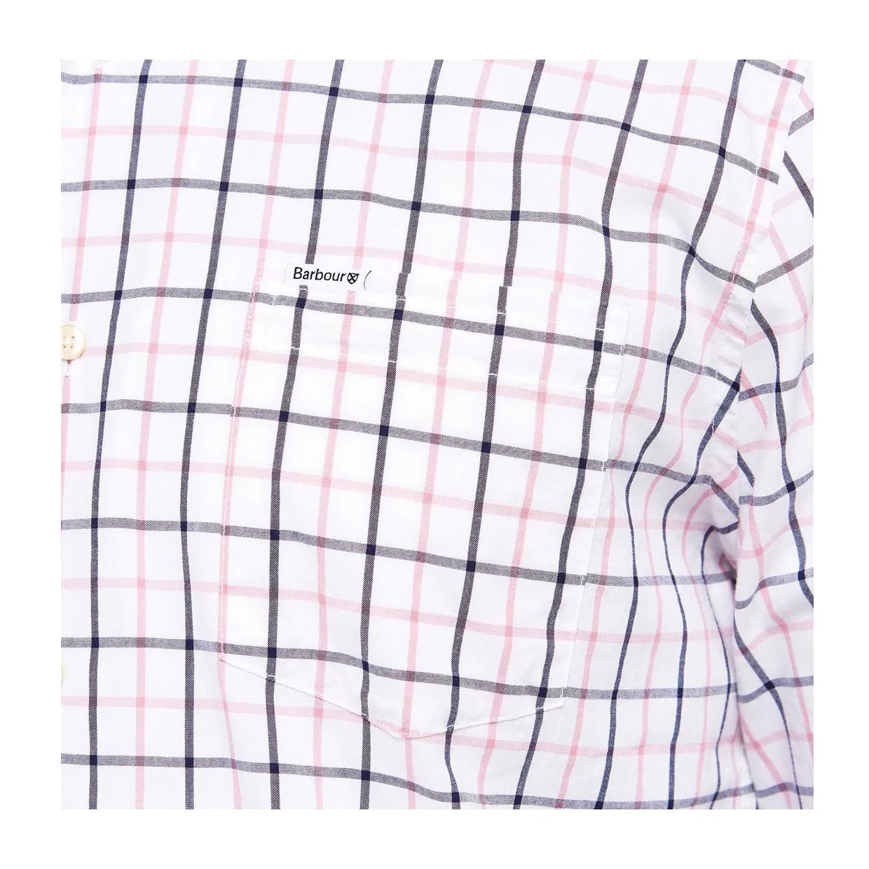 Camicia Barbour Bradwell Tailored Bianco / Blu / Rosa