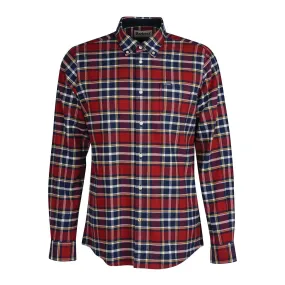 Camicia Uomo Barbour Betsom Tailored Rosso Multicolor