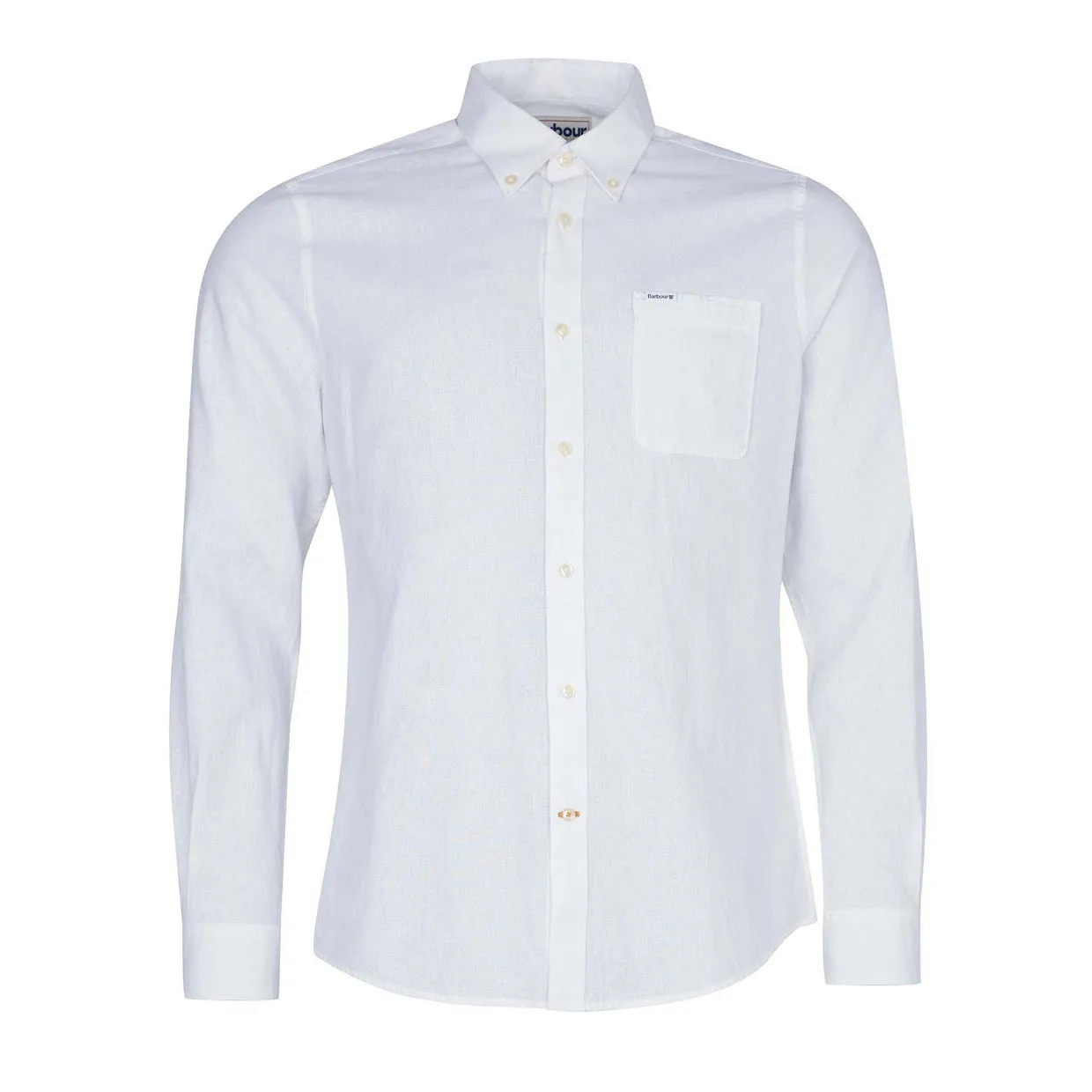 Camicia Uomo Barbour Nelson Tailored Bianco