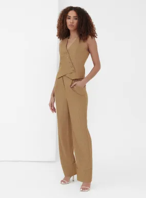 Caramel Tailored Wide Leg Trouser - Terra