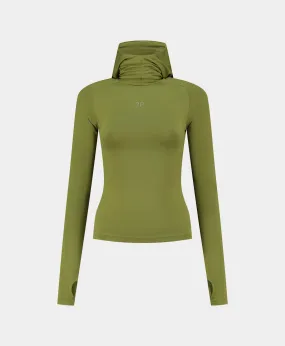 Cardamom Green Unit Tight Hoodie