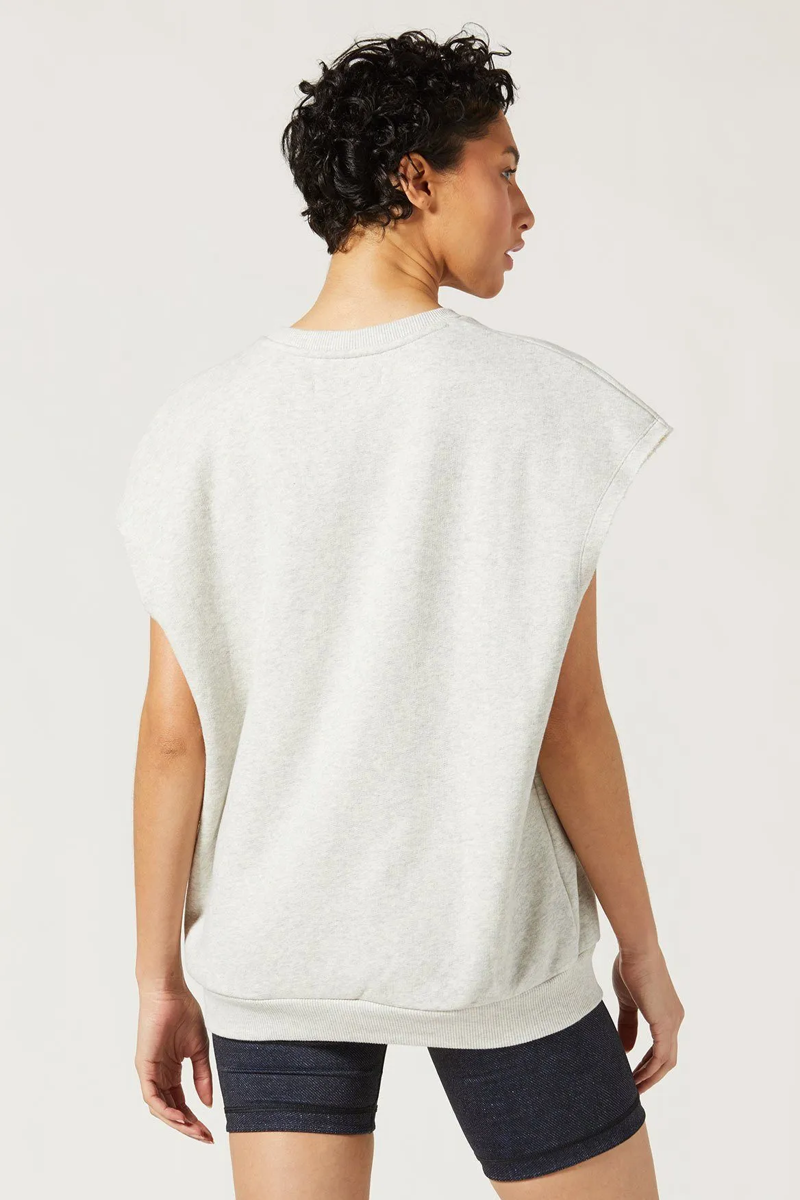 Chelsea Sleeveless Sweatshirt Oatmeal