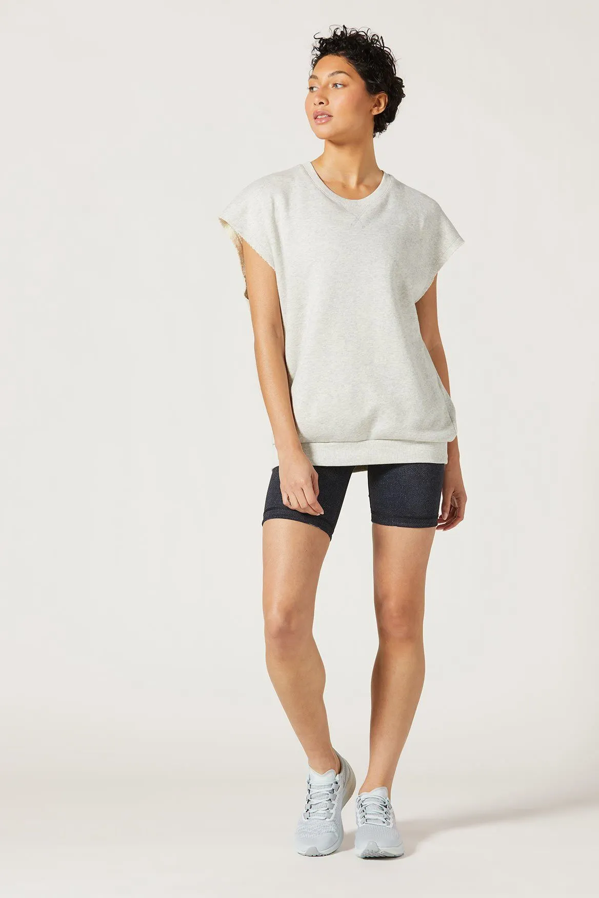 Chelsea Sleeveless Sweatshirt Oatmeal