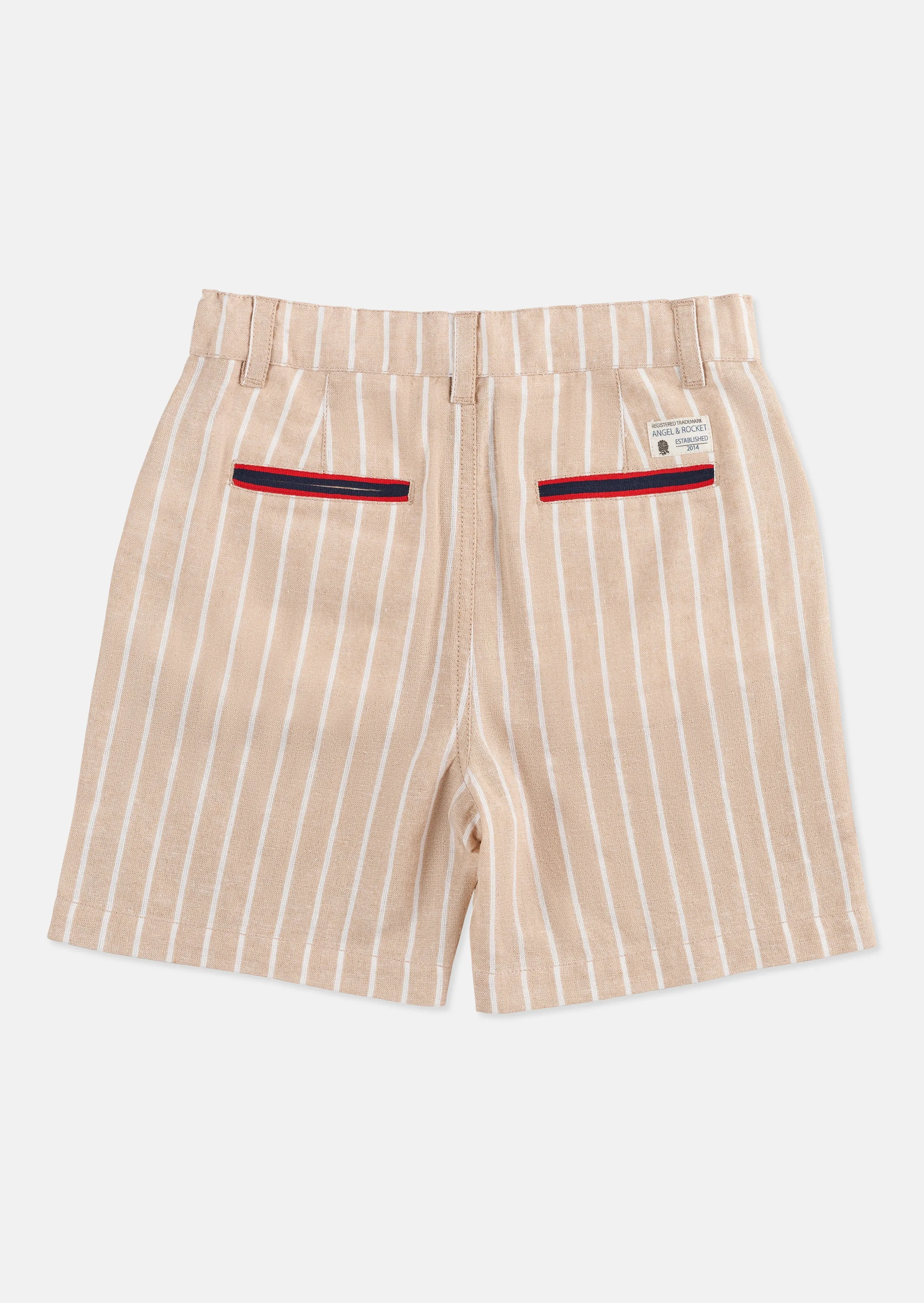 Clayton Linen Stripe Short