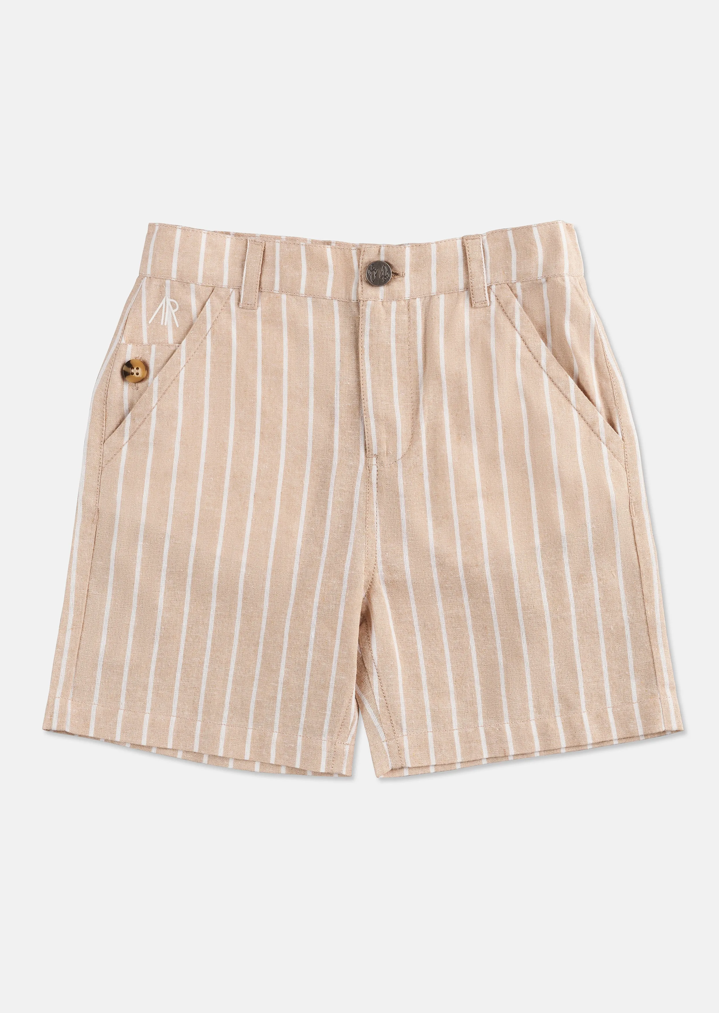 Clayton Linen Stripe Short