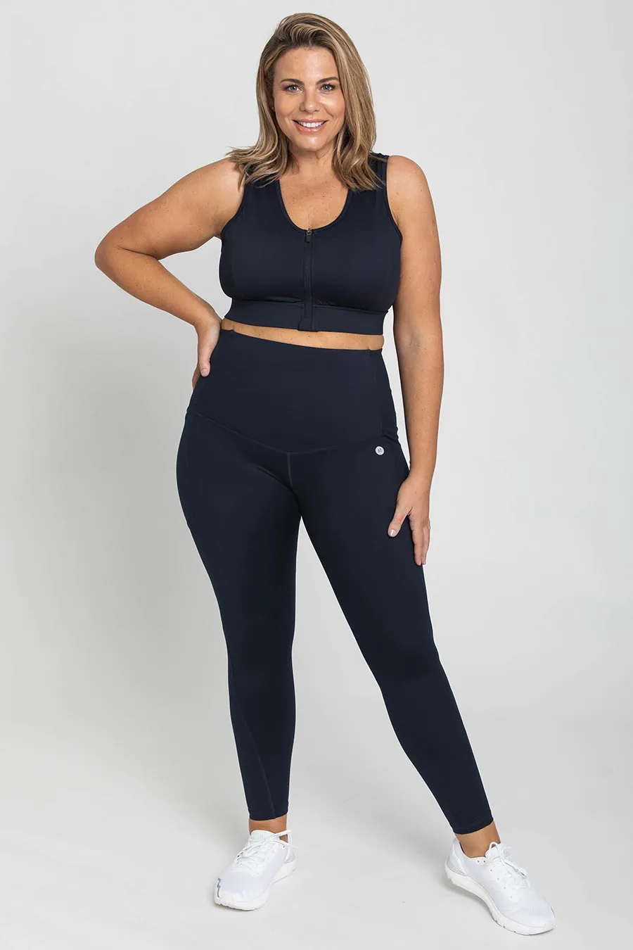 Core Pocket High Waisted Full Length Tight - Navy