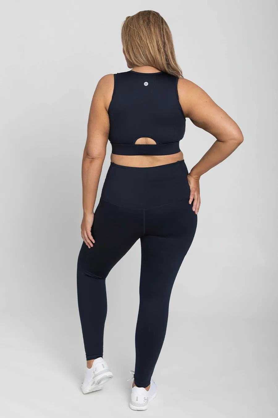 Core Pocket High Waisted Full Length Tight - Navy