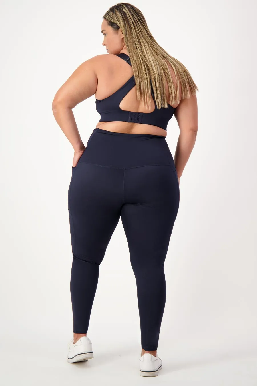 Core Pocket High Waisted Full Length Tight - Navy