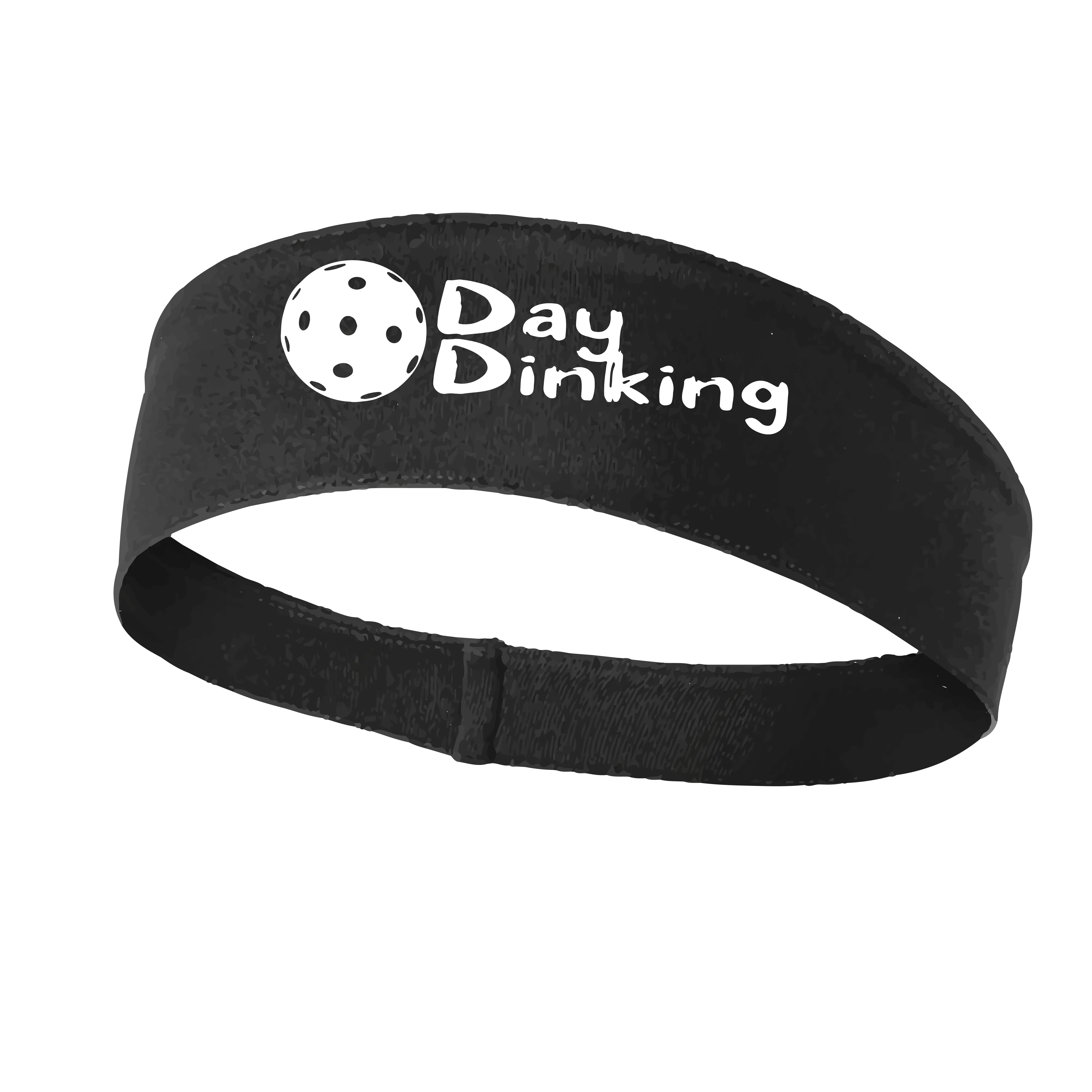 Day Dinking With Pickleballs (Customizable) | Pickleball Headband | 100% Polyester