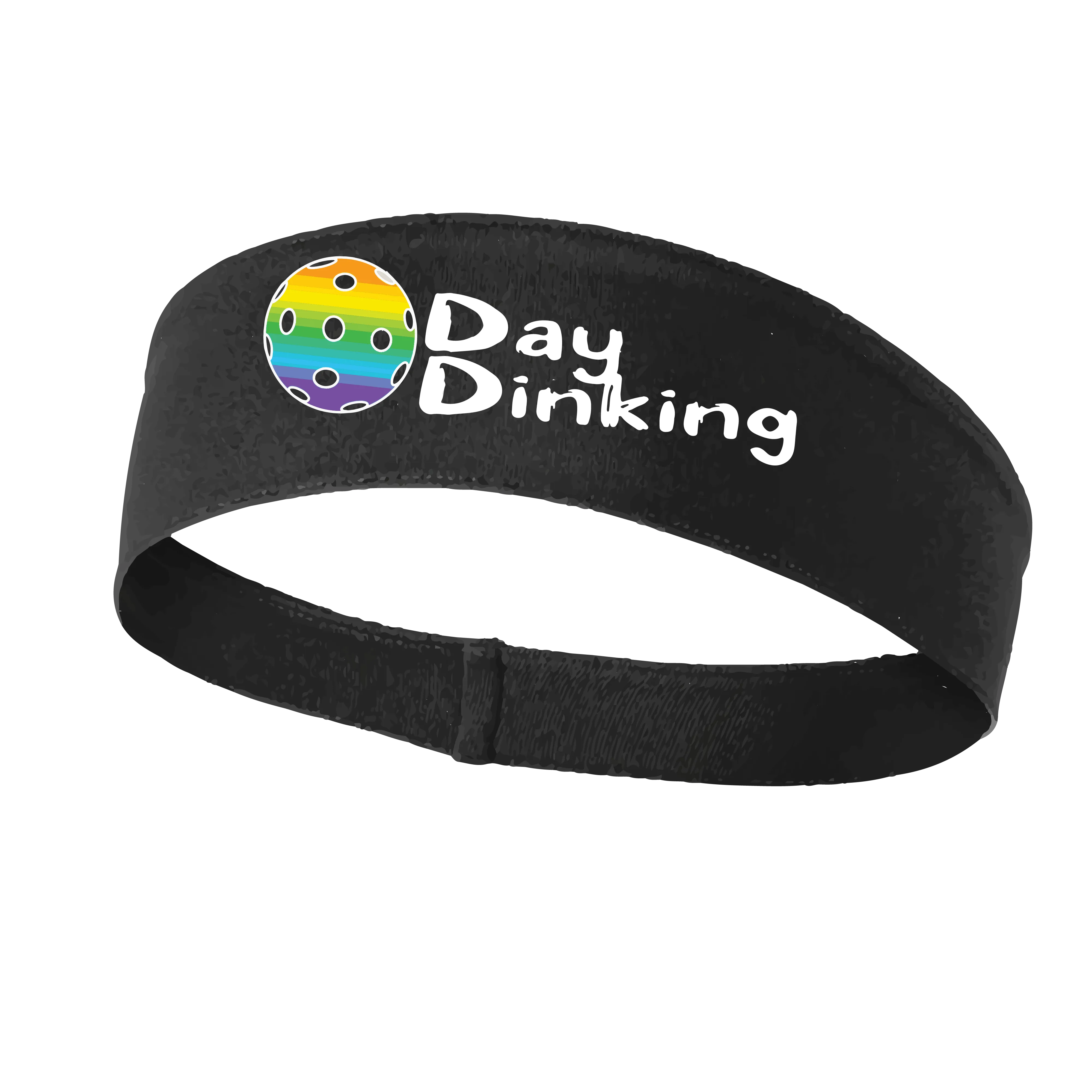 Day Dinking With Pickleballs (Customizable) | Pickleball Headband | 100% Polyester