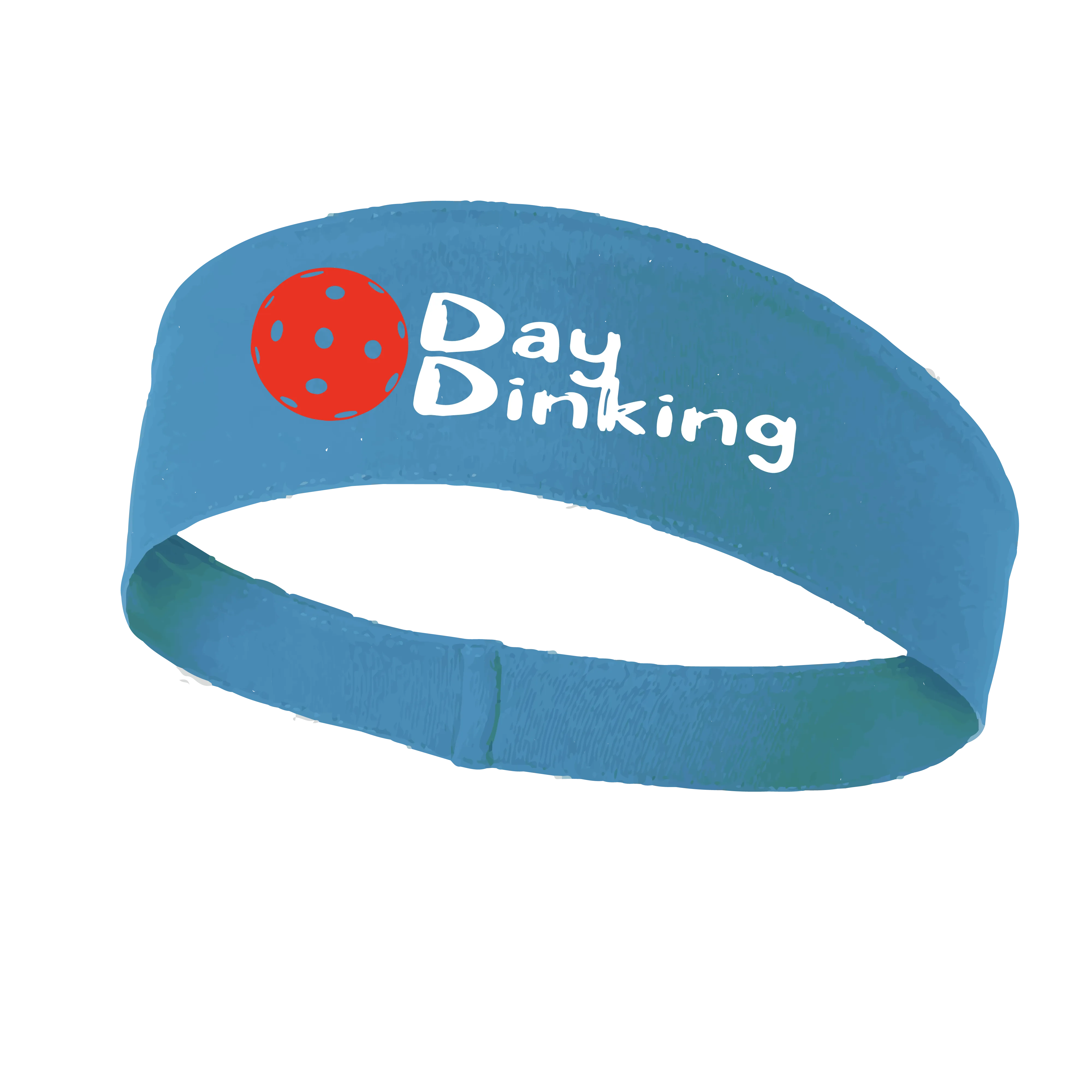 Day Dinking With Pickleballs (Customizable) | Pickleball Headband | 100% Polyester