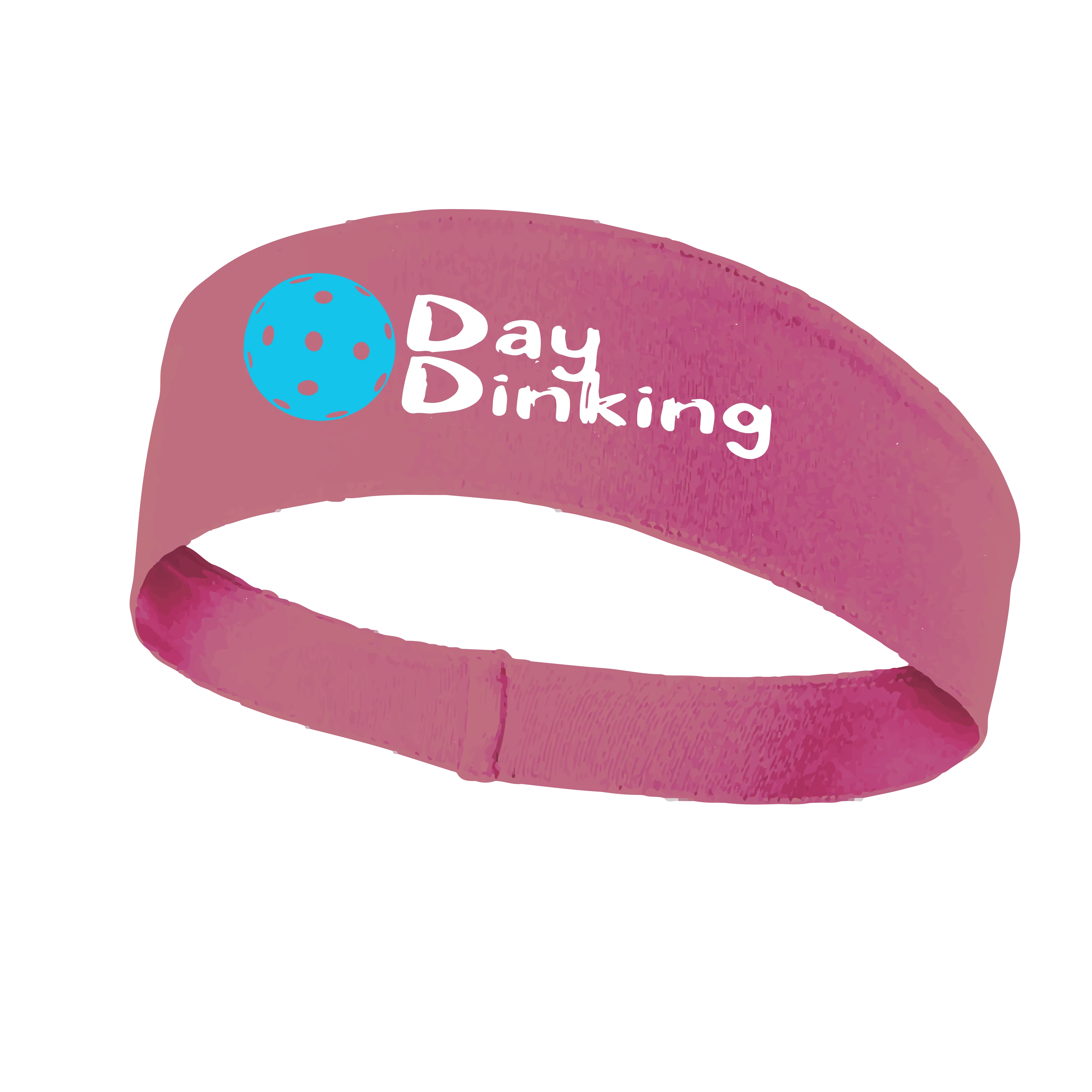 Day Dinking With Pickleballs (Customizable) | Pickleball Headband | 100% Polyester