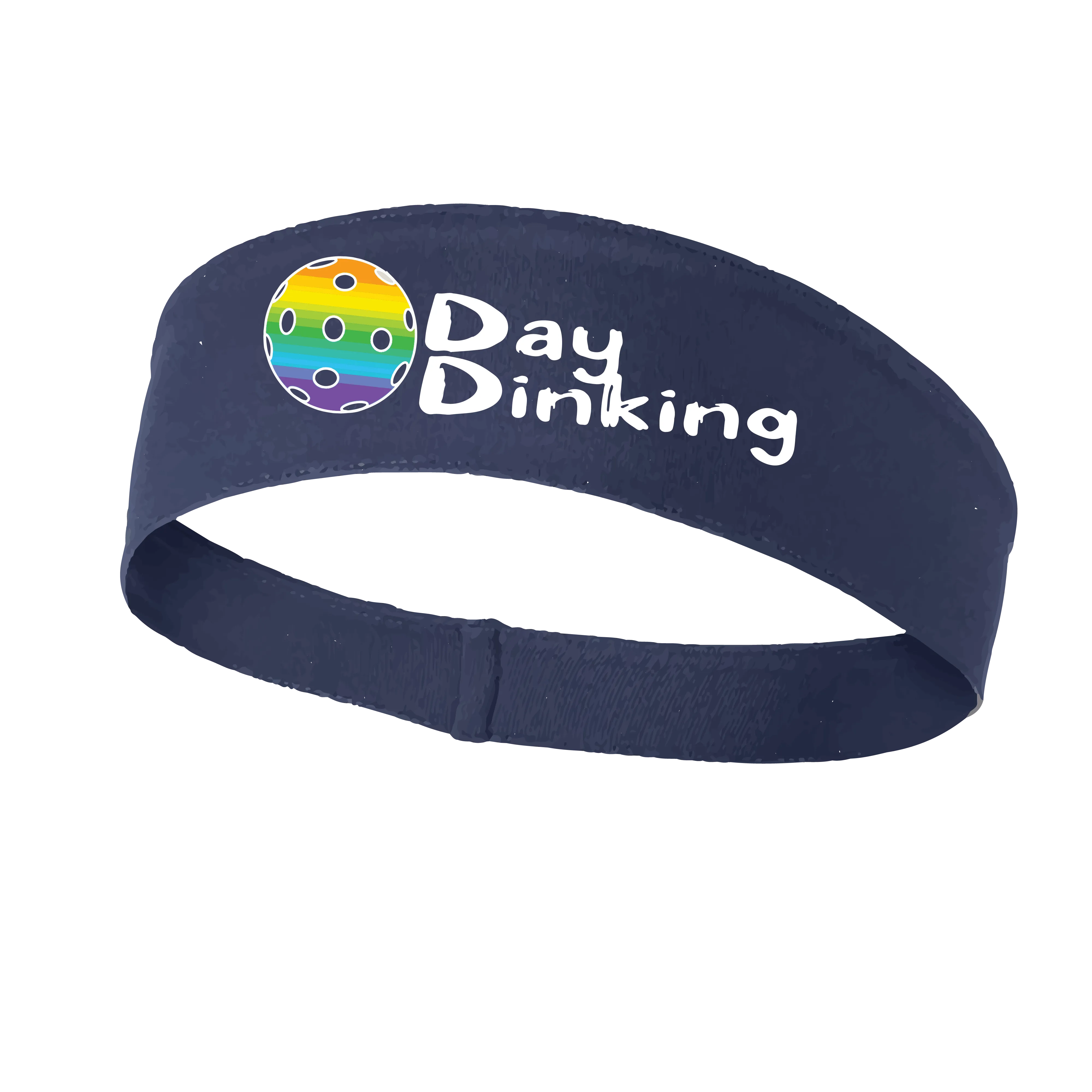 Day Dinking With Pickleballs (Customizable) | Pickleball Headband | 100% Polyester