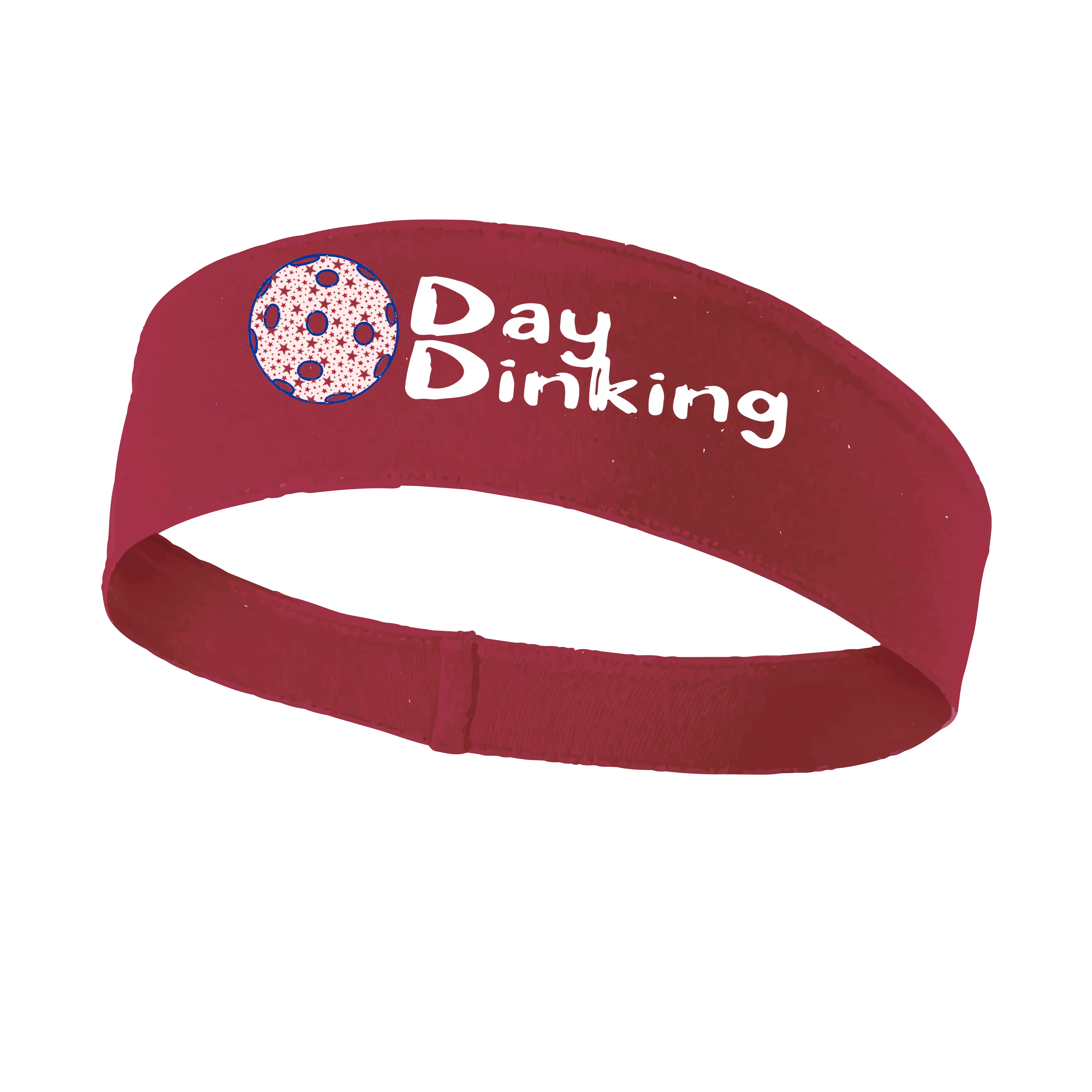 Day Dinking With Pickleballs (Customizable) | Pickleball Headband | 100% Polyester