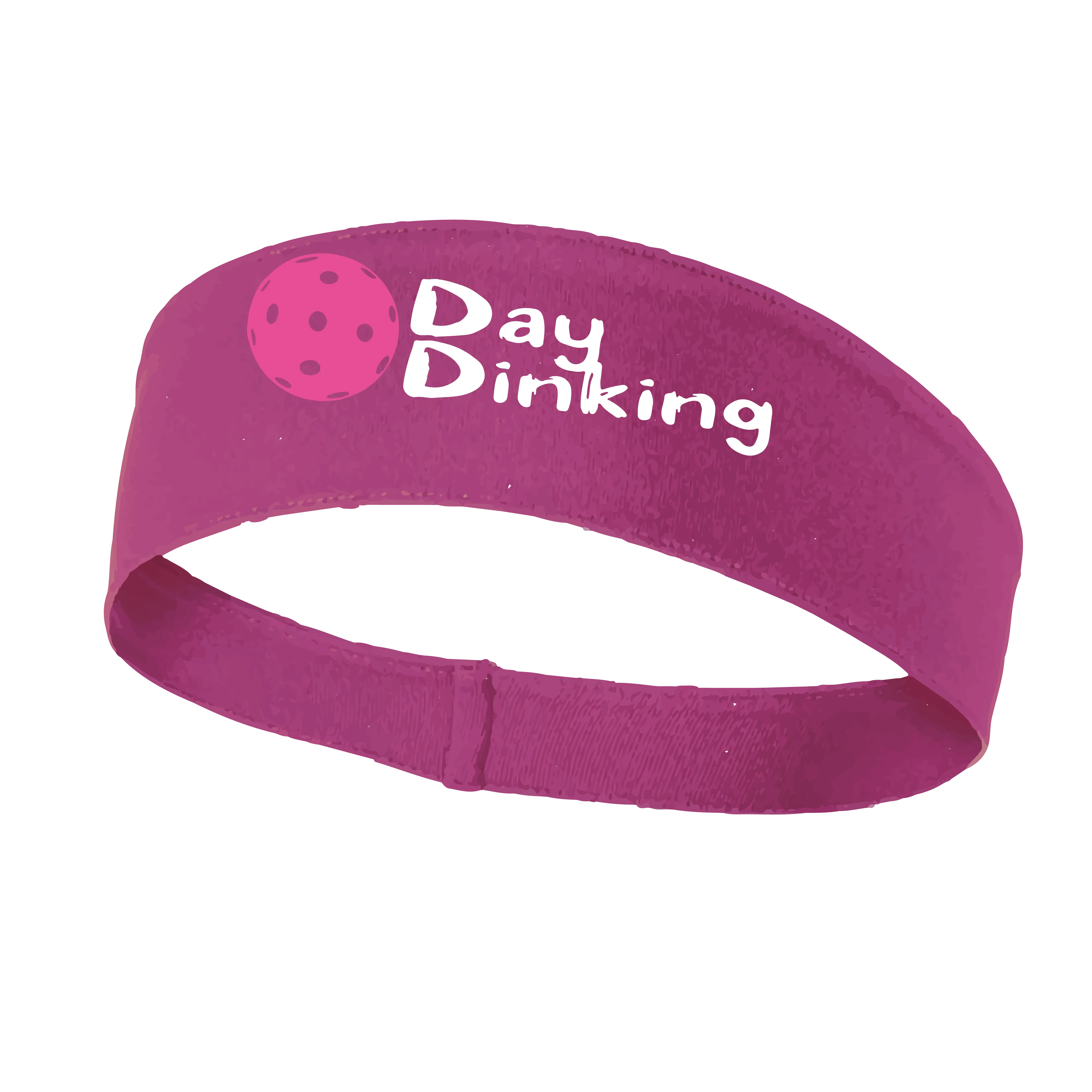 Day Dinking With Pickleballs (Customizable) | Pickleball Headband | 100% Polyester