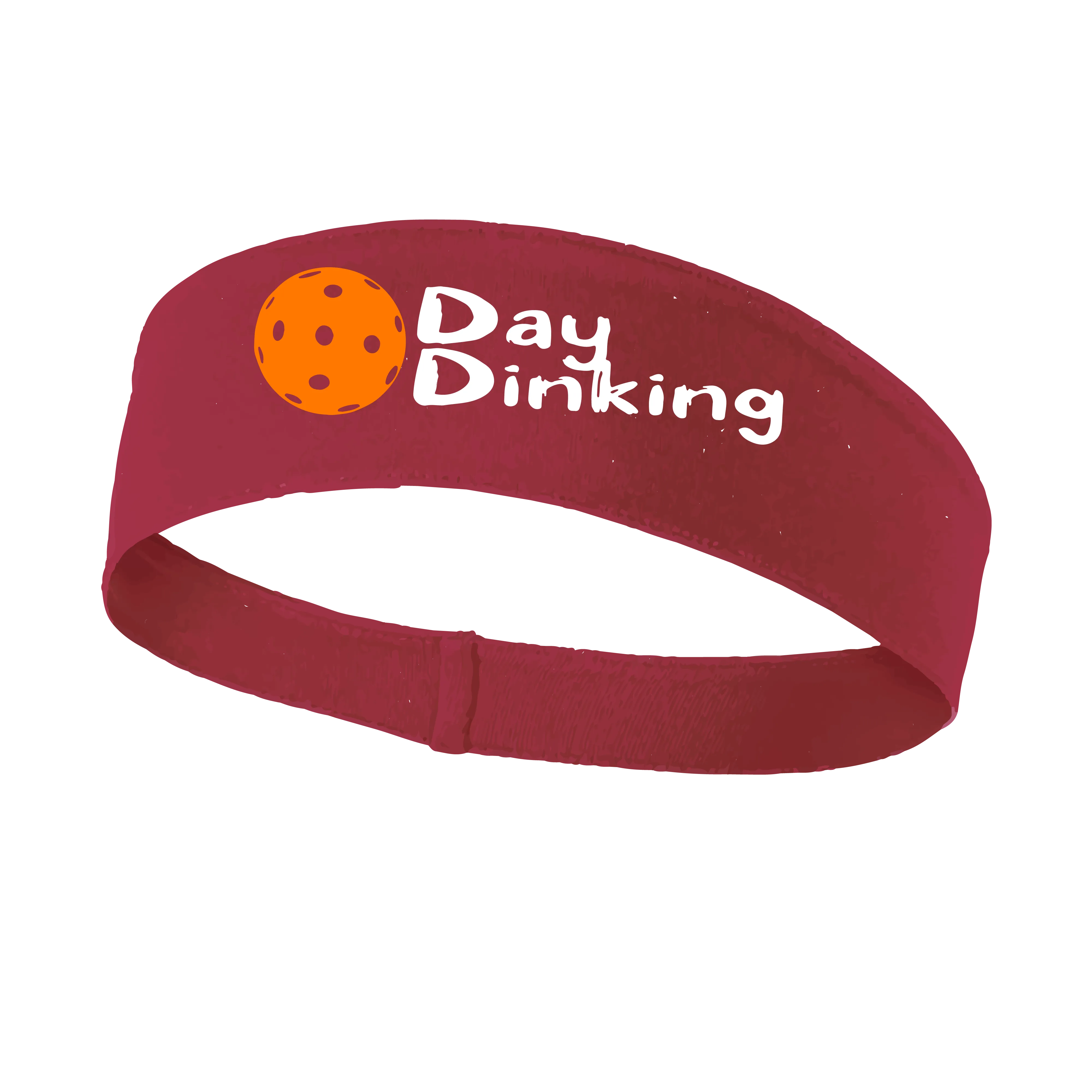 Day Dinking With Pickleballs (Customizable) | Pickleball Headband | 100% Polyester