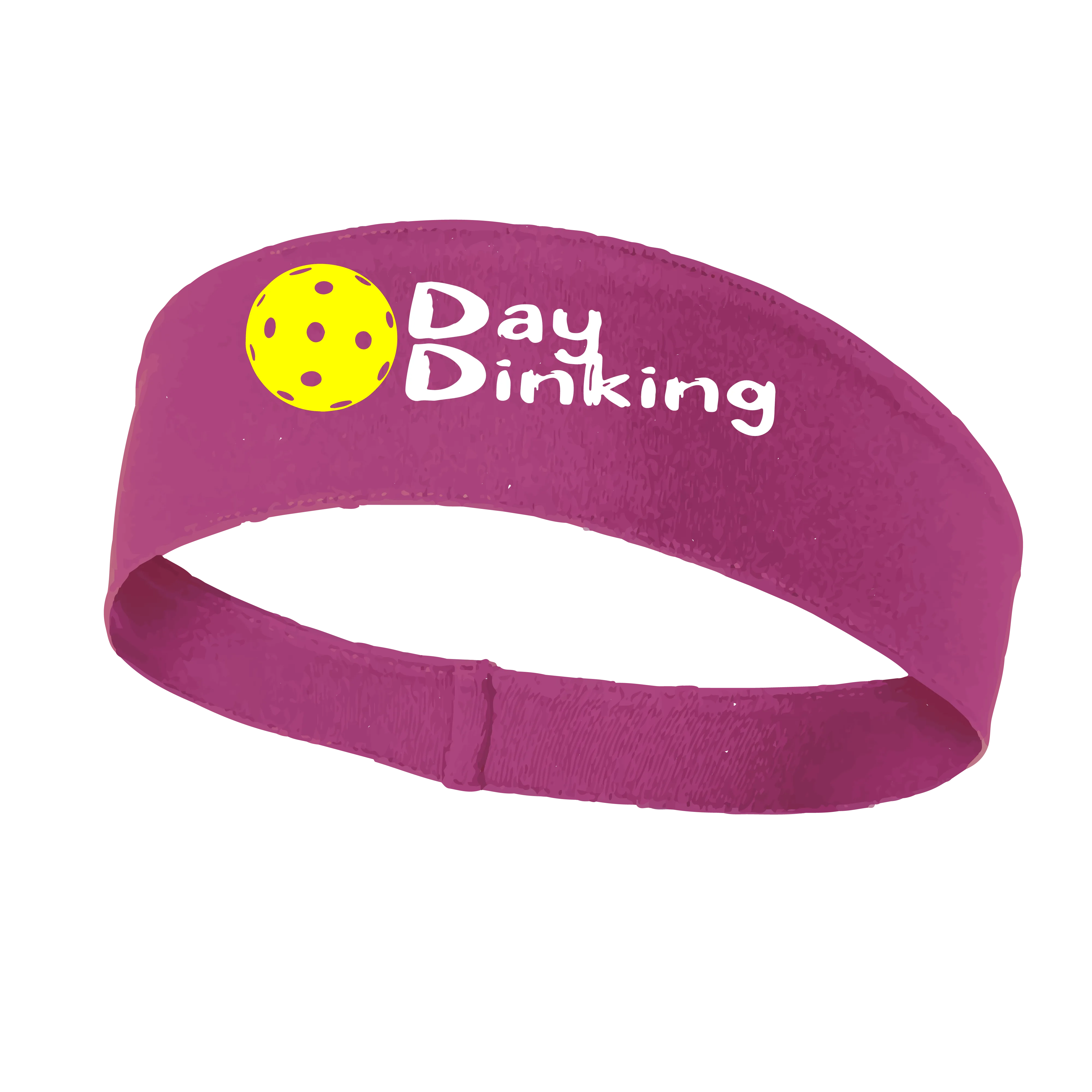 Day Dinking With Pickleballs (Customizable) | Pickleball Headband | 100% Polyester