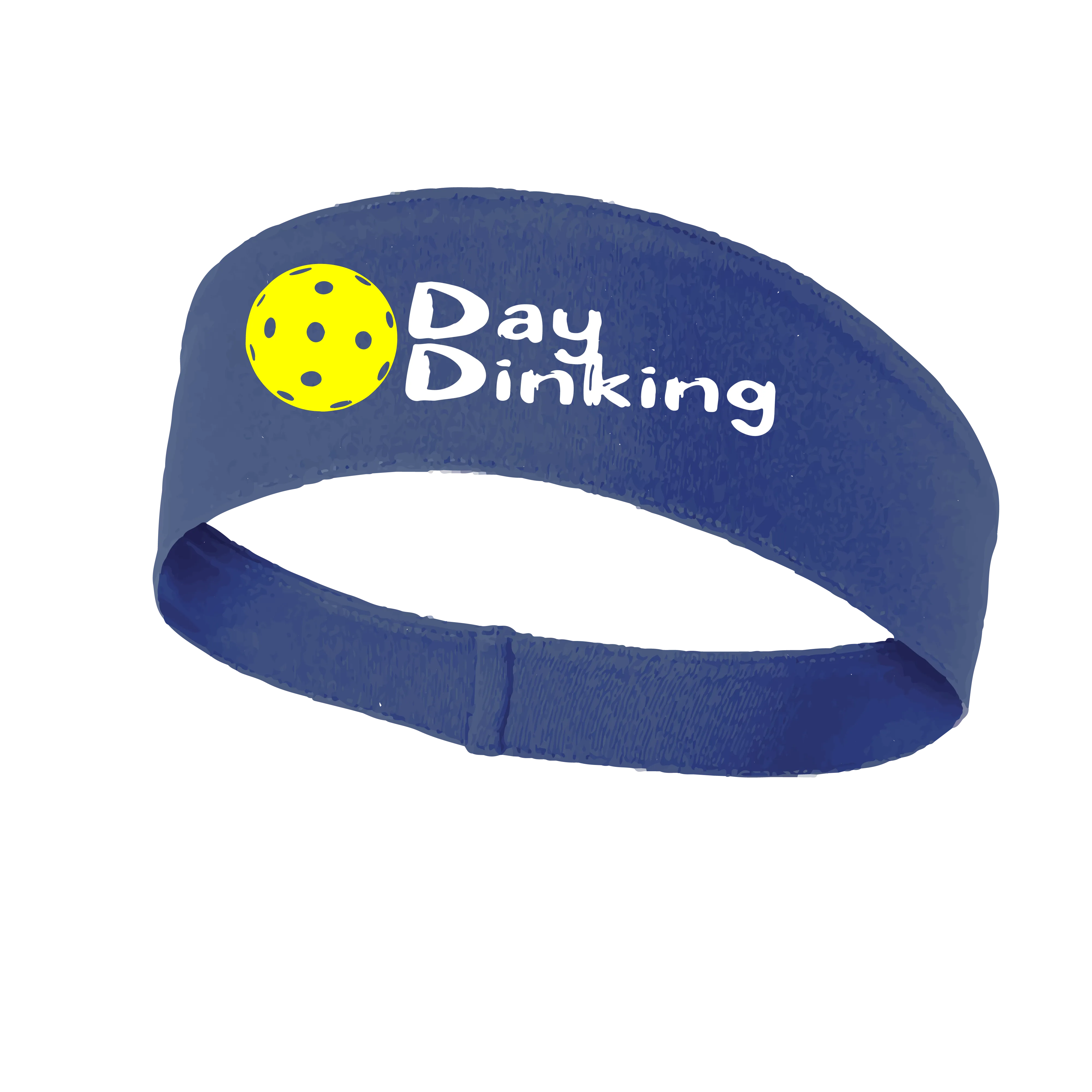 Day Dinking With Pickleballs (Customizable) | Pickleball Headband | 100% Polyester