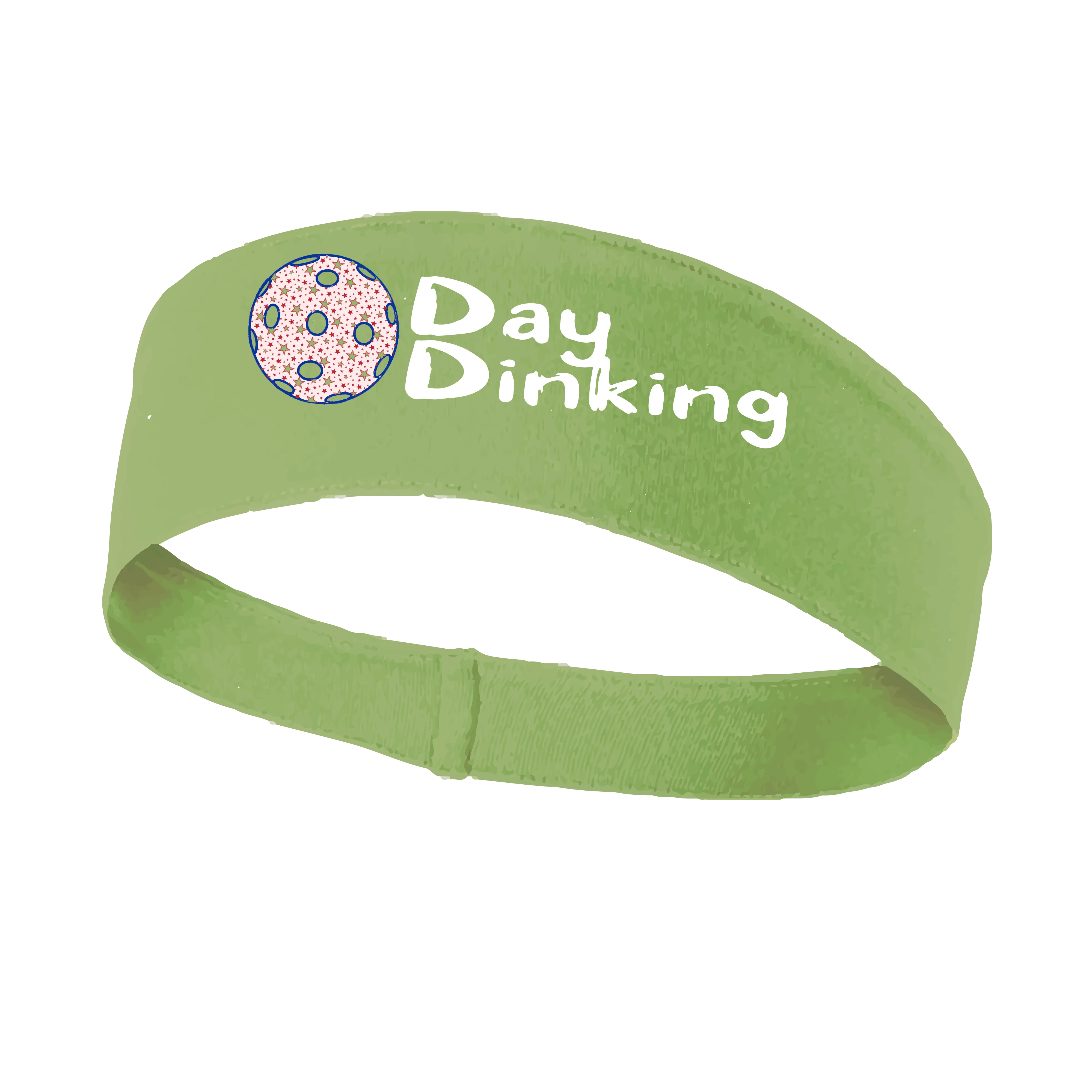 Day Dinking With Pickleballs (Customizable) | Pickleball Headband | 100% Polyester