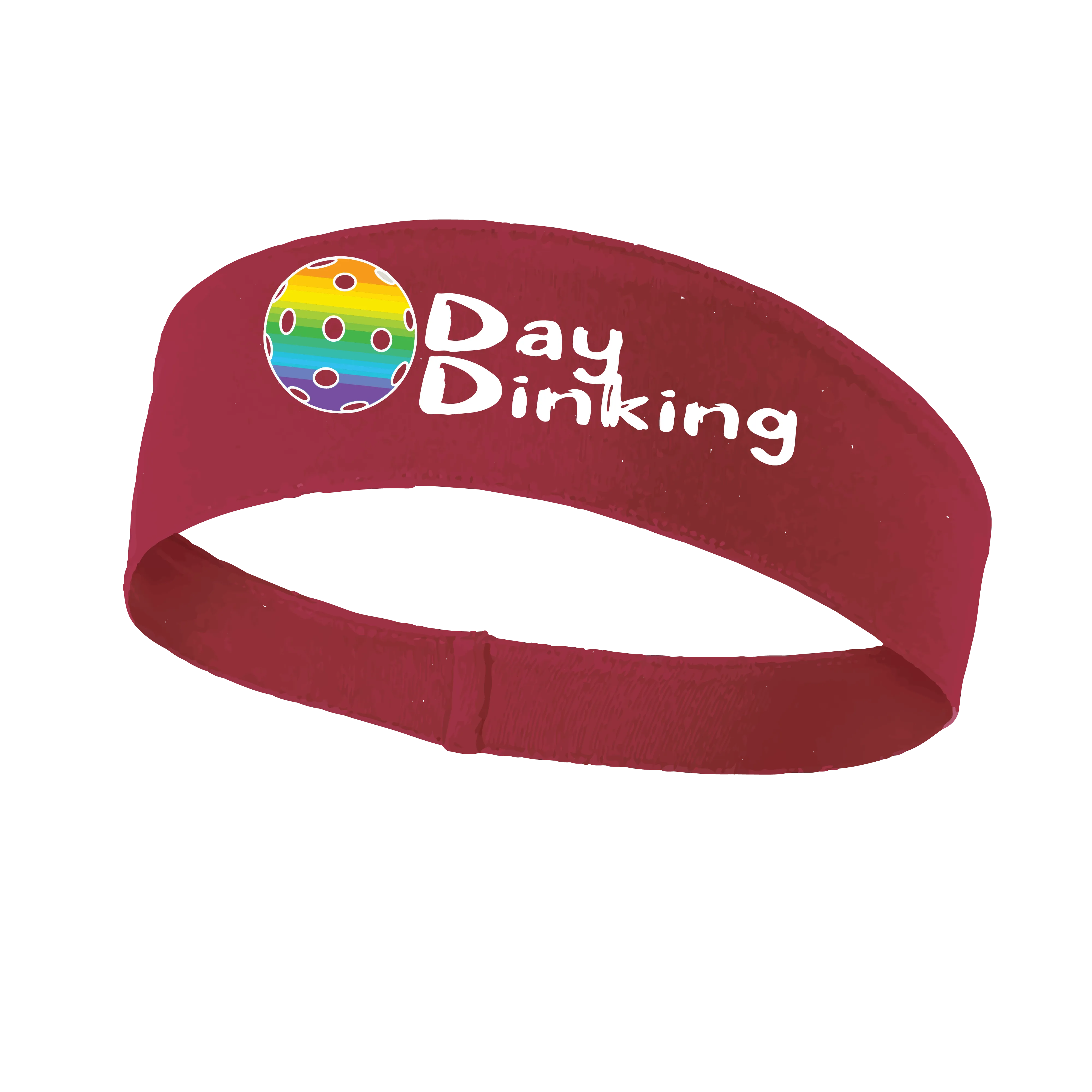 Day Dinking With Pickleballs (Customizable) | Pickleball Headband | 100% Polyester