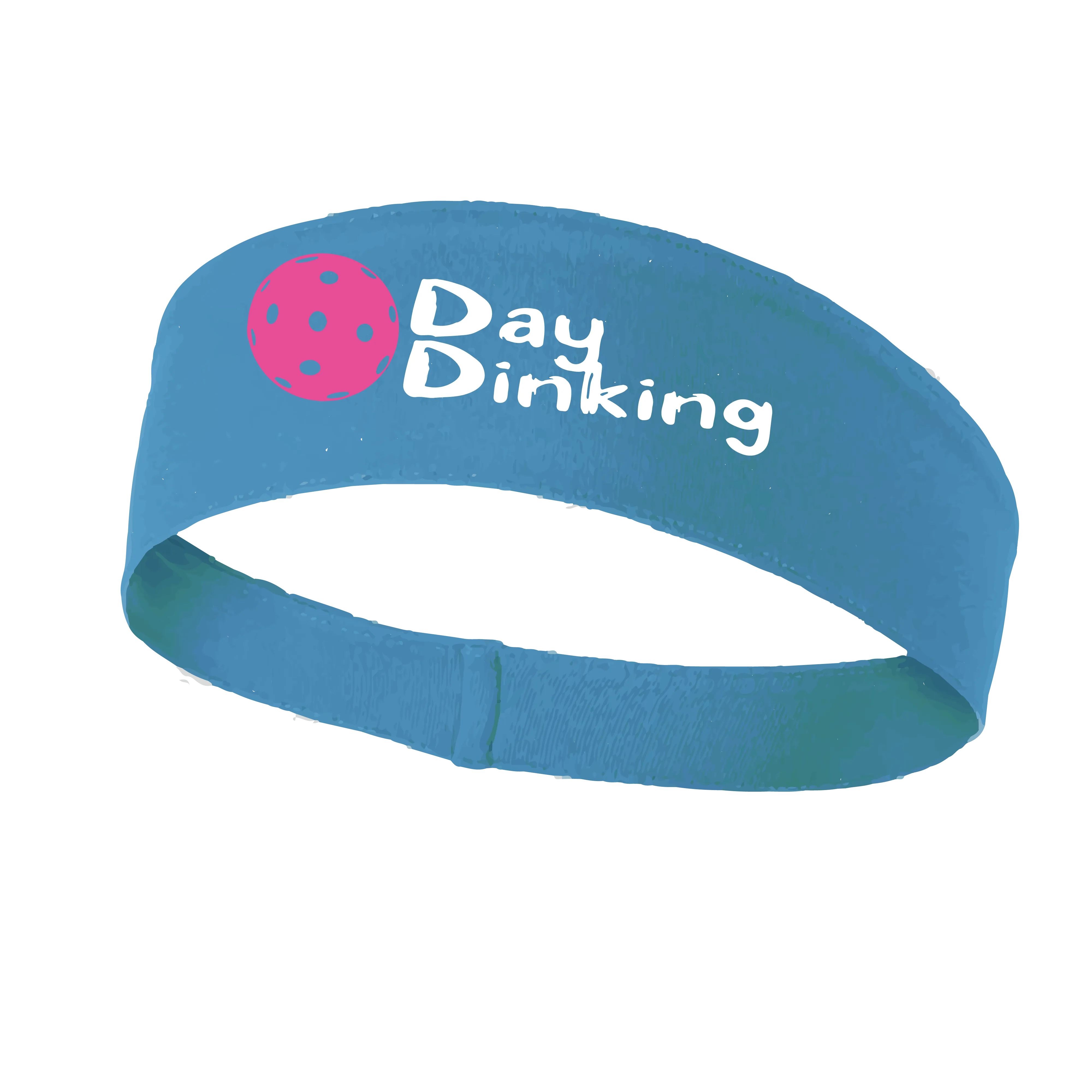 Day Dinking With Pickleballs (Customizable) | Pickleball Headband | 100% Polyester